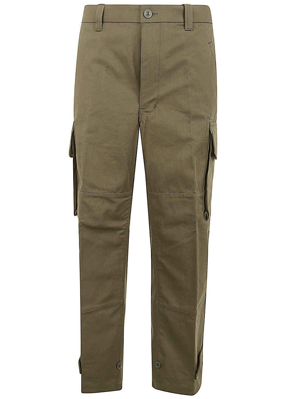 Shop Comme Des Garçons Homme Deux Cargo Cotton Trouser In Khaki