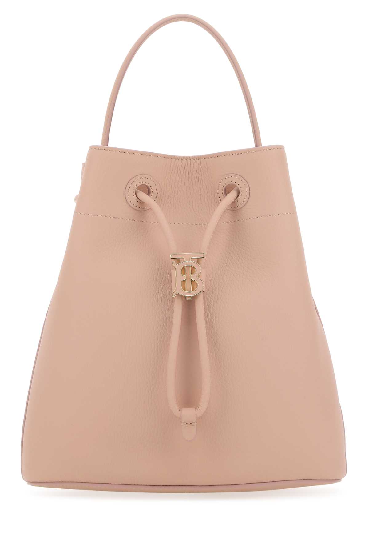 Pink Leather Small Tb Bucket Bag