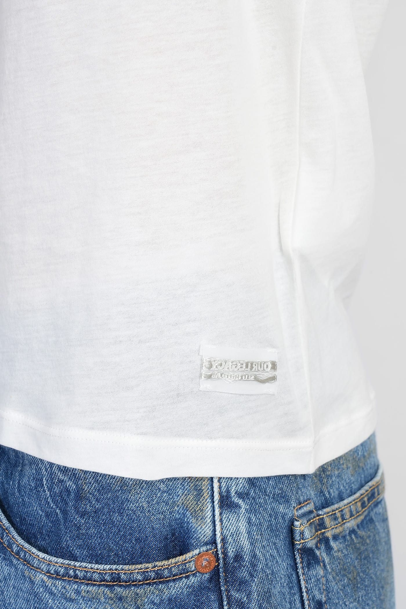 Our Legacy Lightweight Sleeveless Crew Neck T-shirt In White