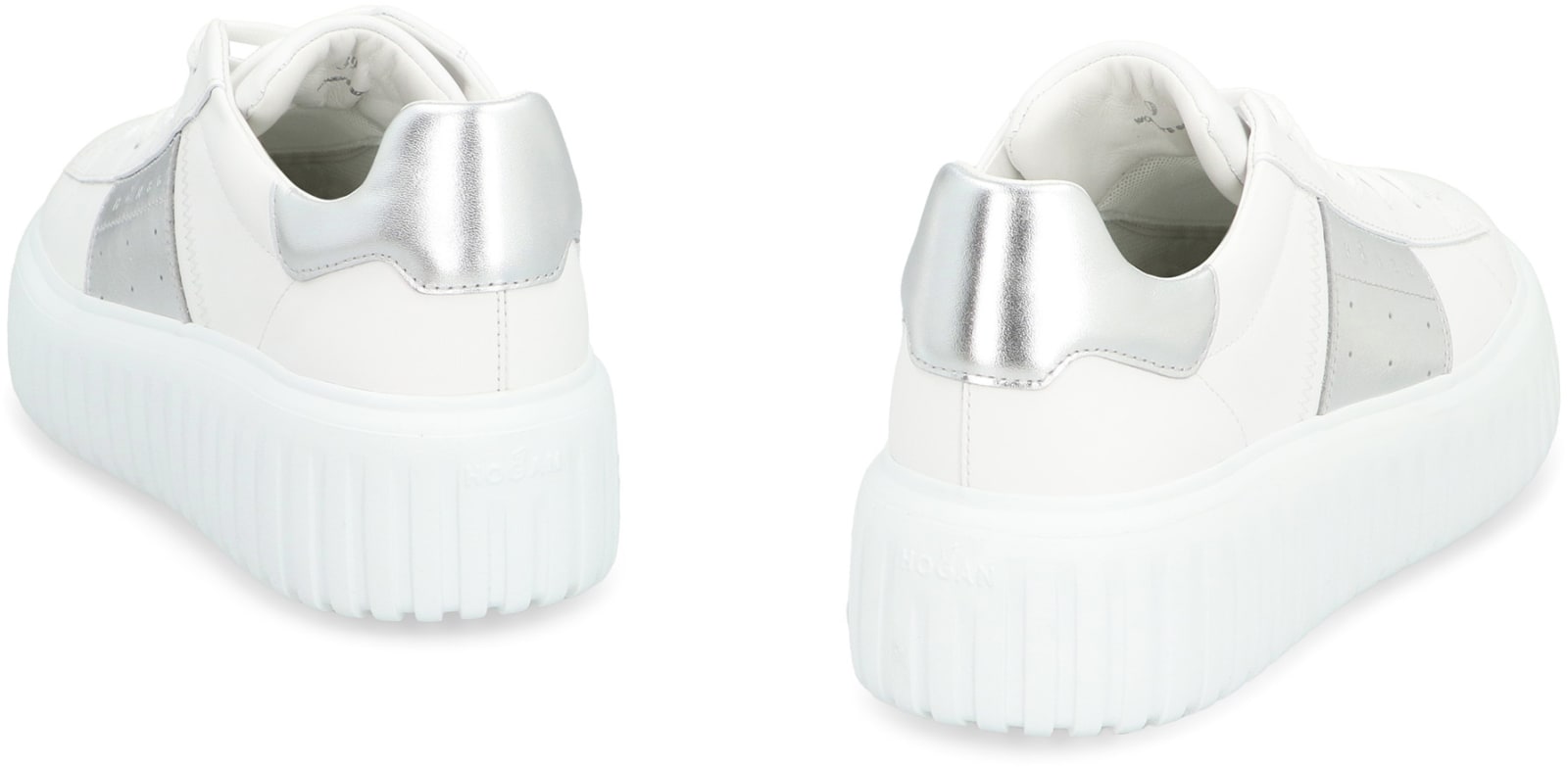 Shop Hogan H-stripes Low-top Sneakers In White