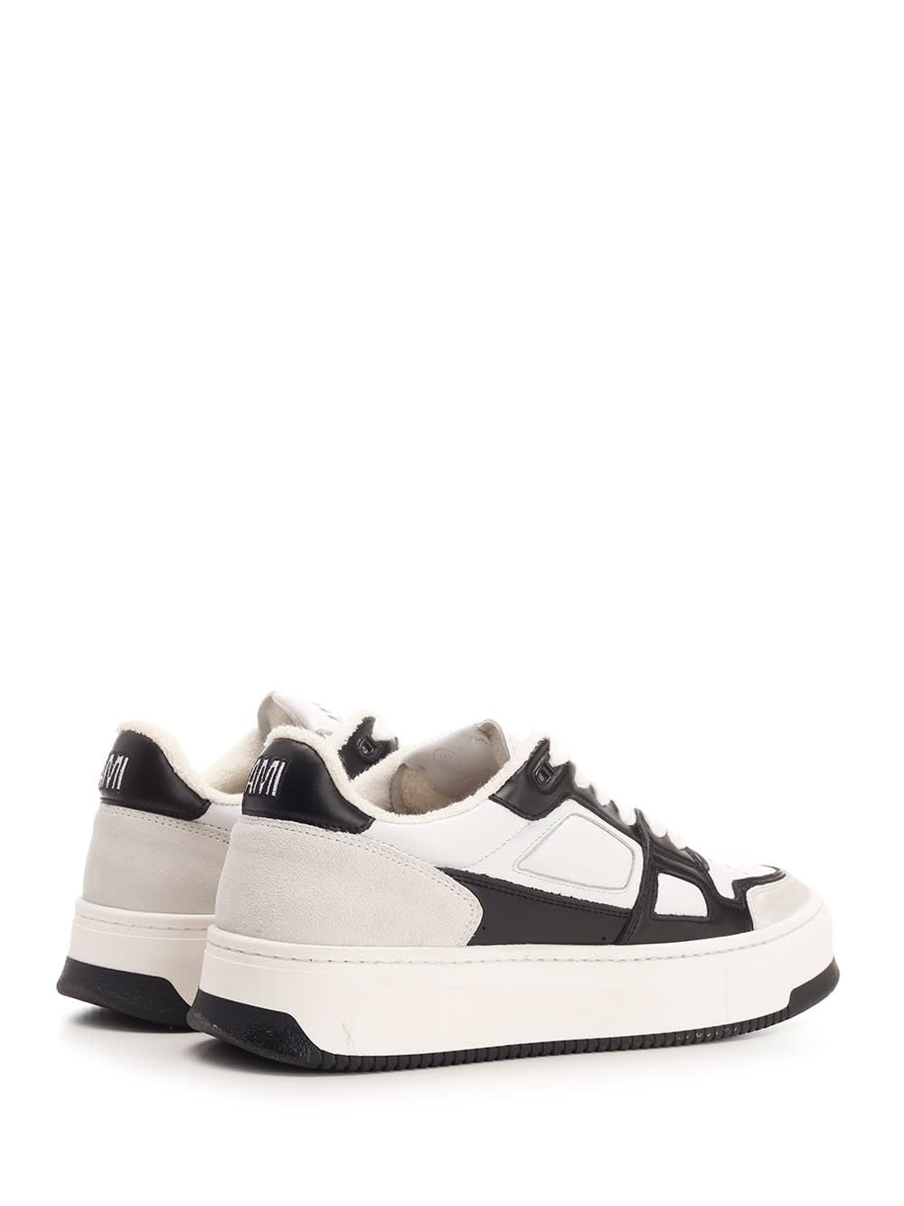 Shop Ami Alexandre Mattiussi Arcade Sneakers In White/black