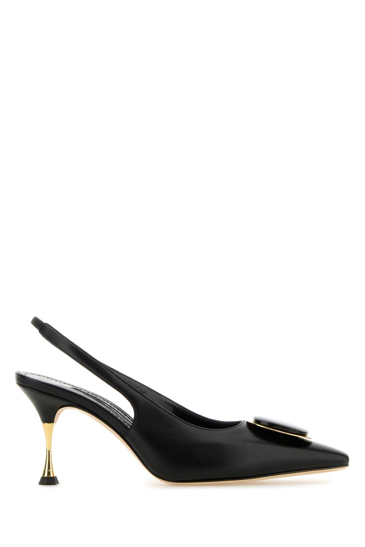 Black Nappa Leather Chiaran Pumps