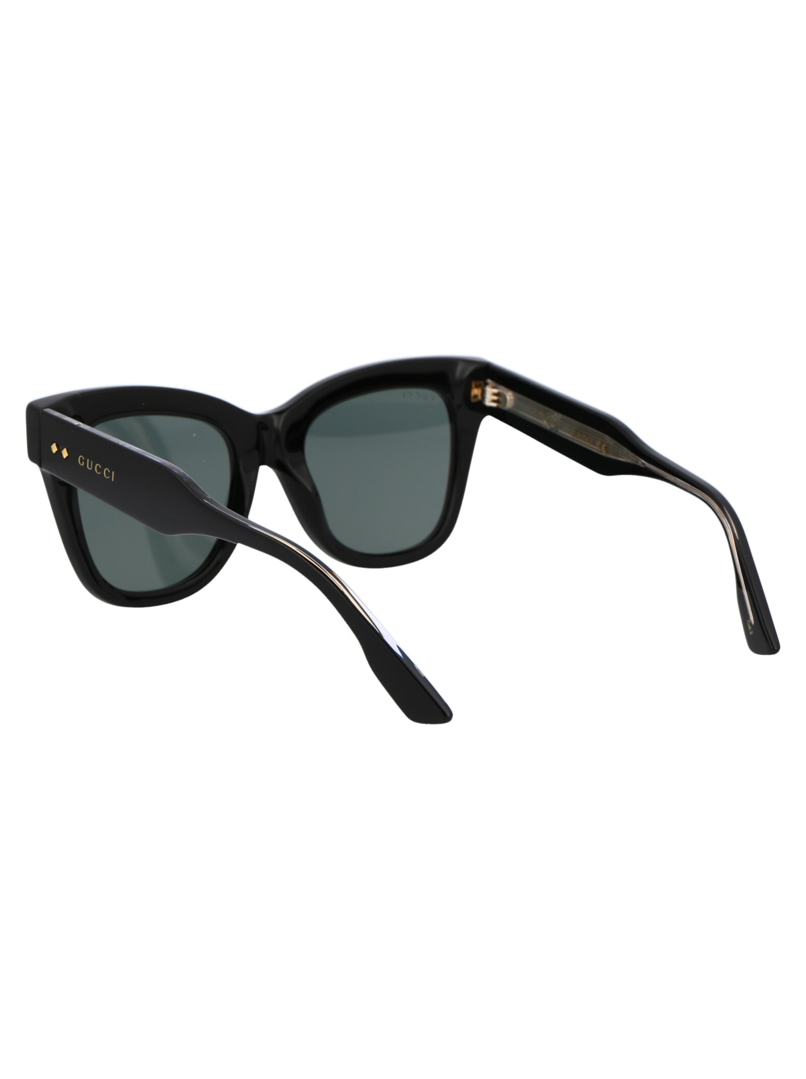 Gucci Gg1082s 001 Butterfly Sunglasses In Black