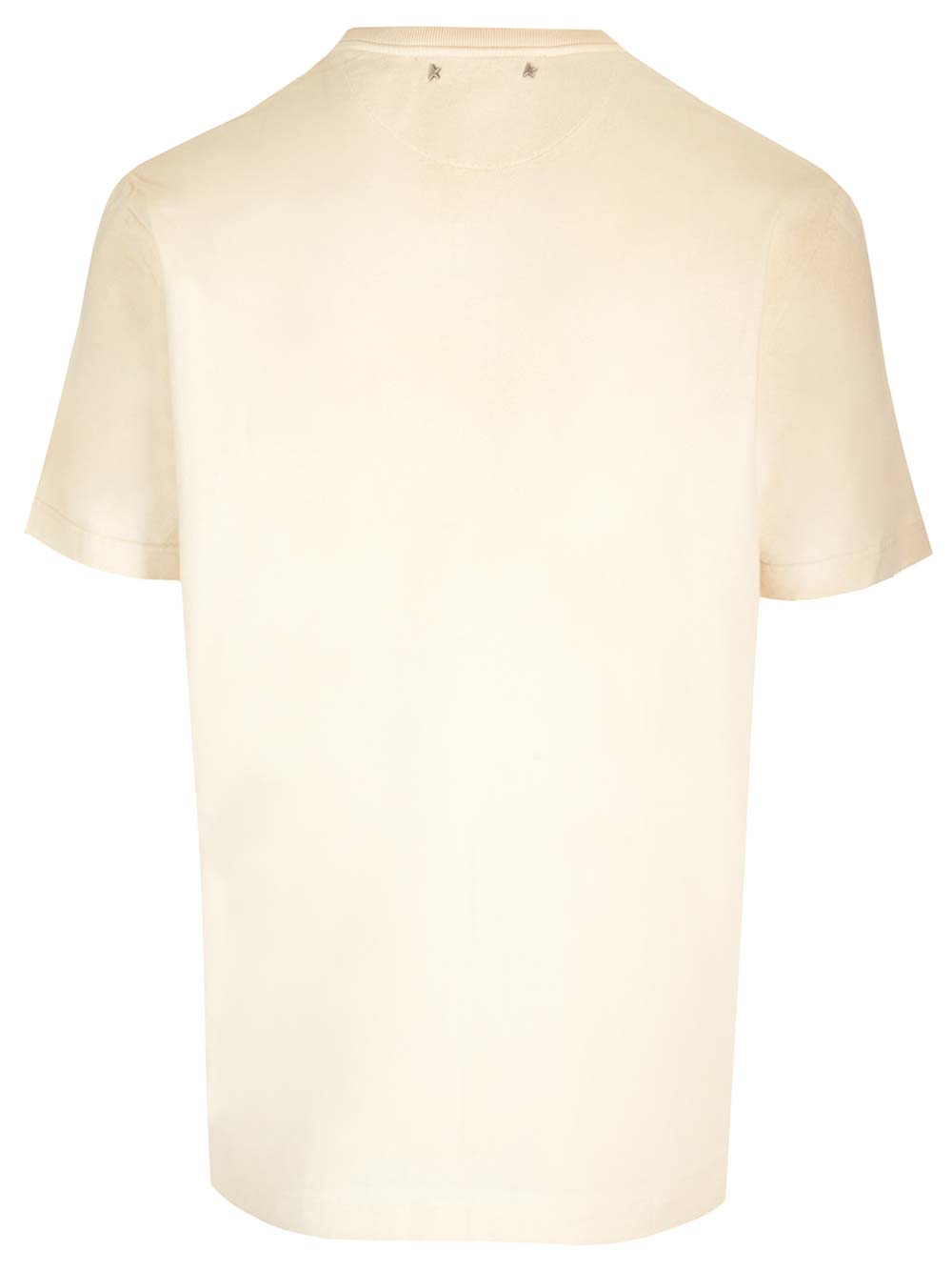 Shop Golden Goose Regular Fit T-shirt In Heritage White/dark Green