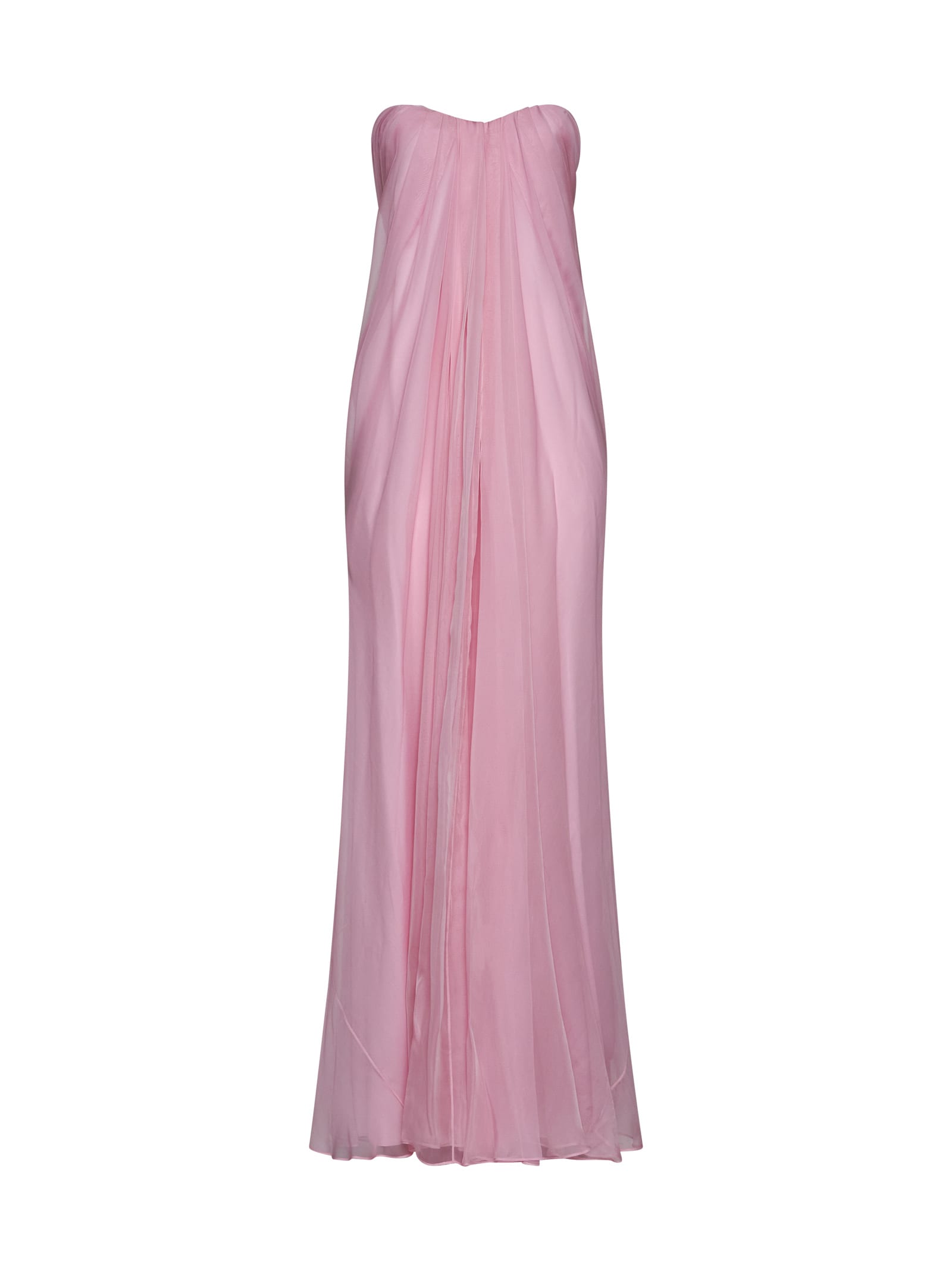 Shop Alexander Mcqueen Dress In Pale Pink