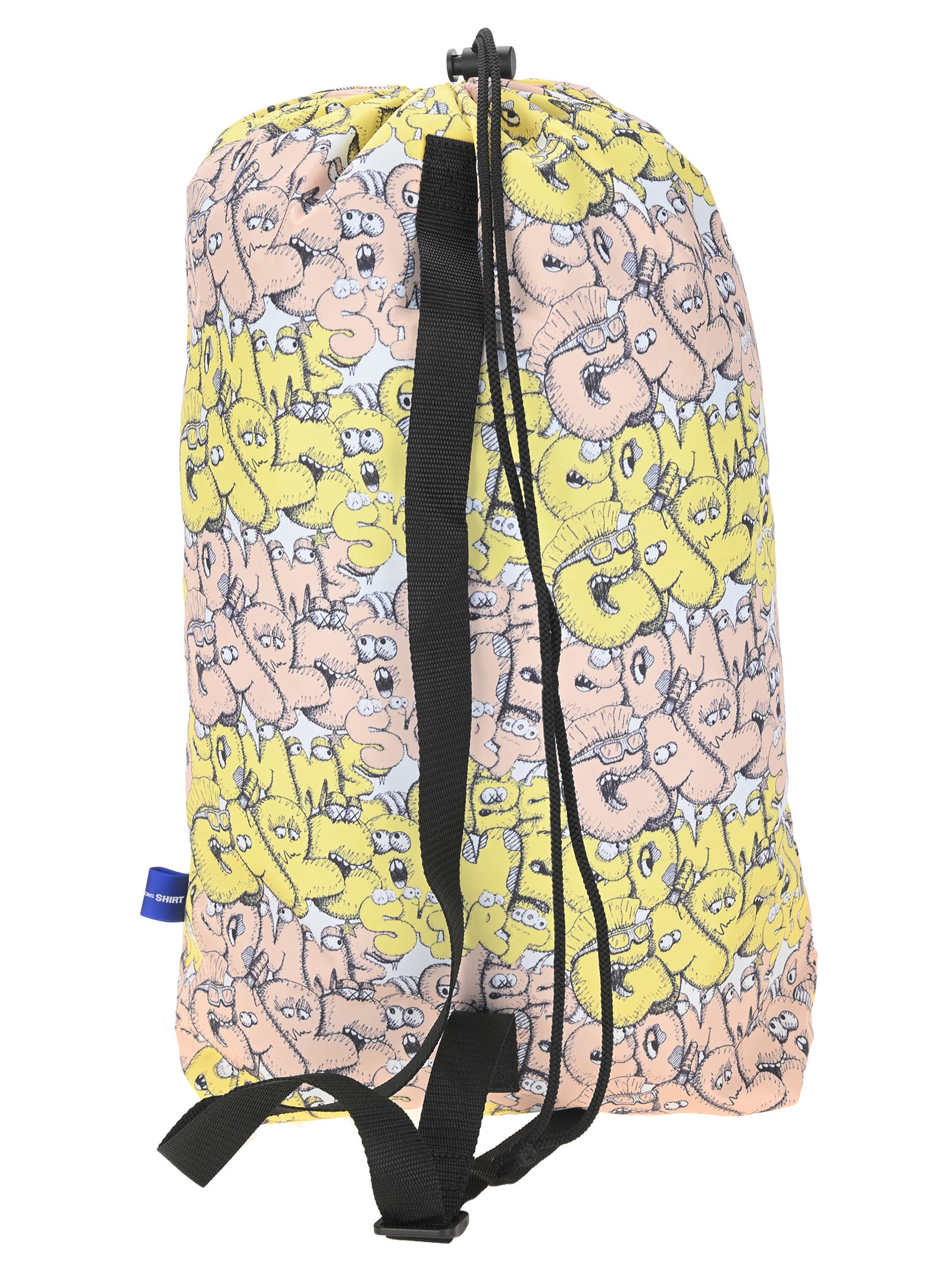 Comme Des Garçons Shirt Kaws-print Backpack In Yellow | ModeSens