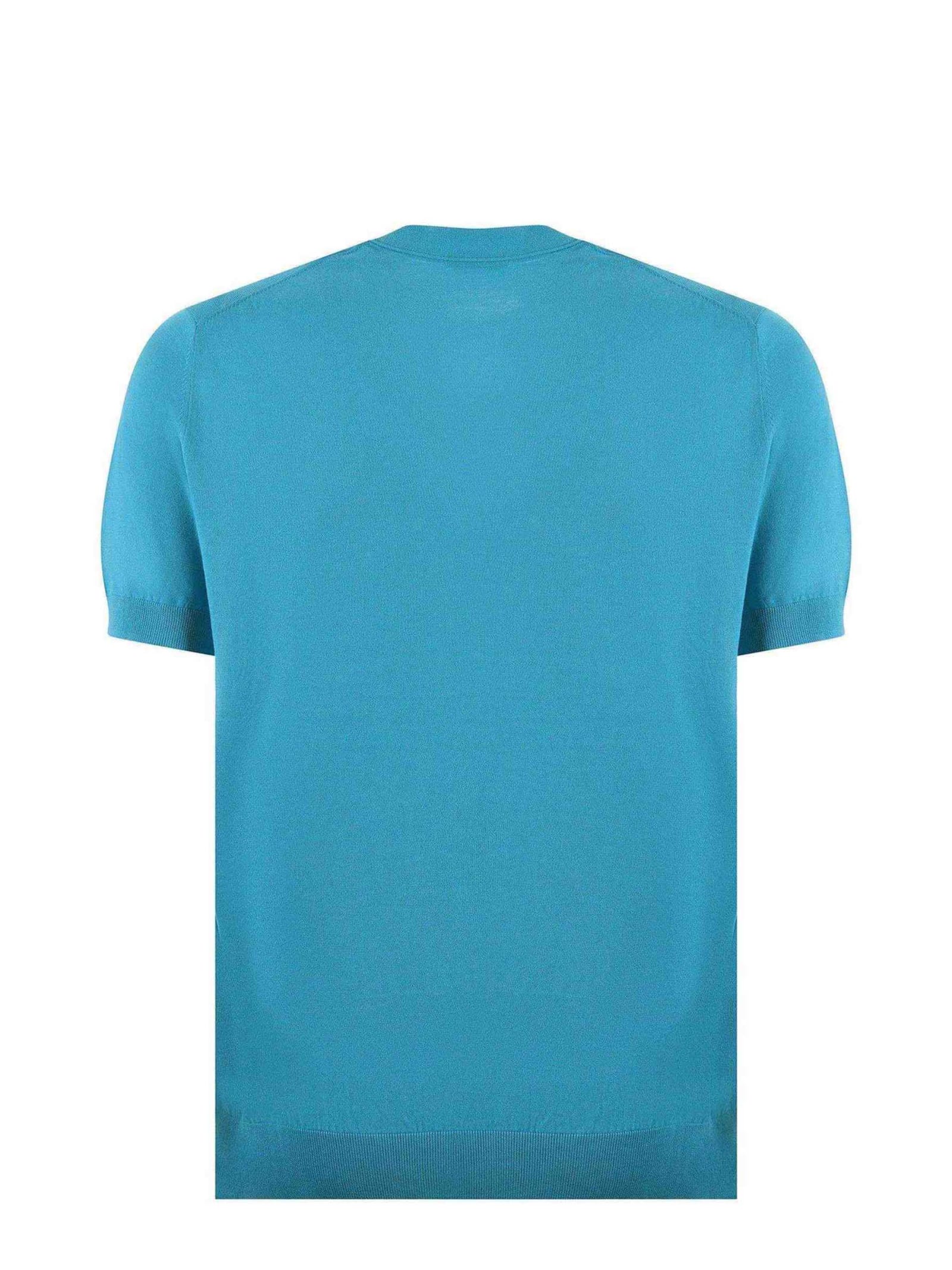 Shop Paolo Pecora T-shirt In Turchese