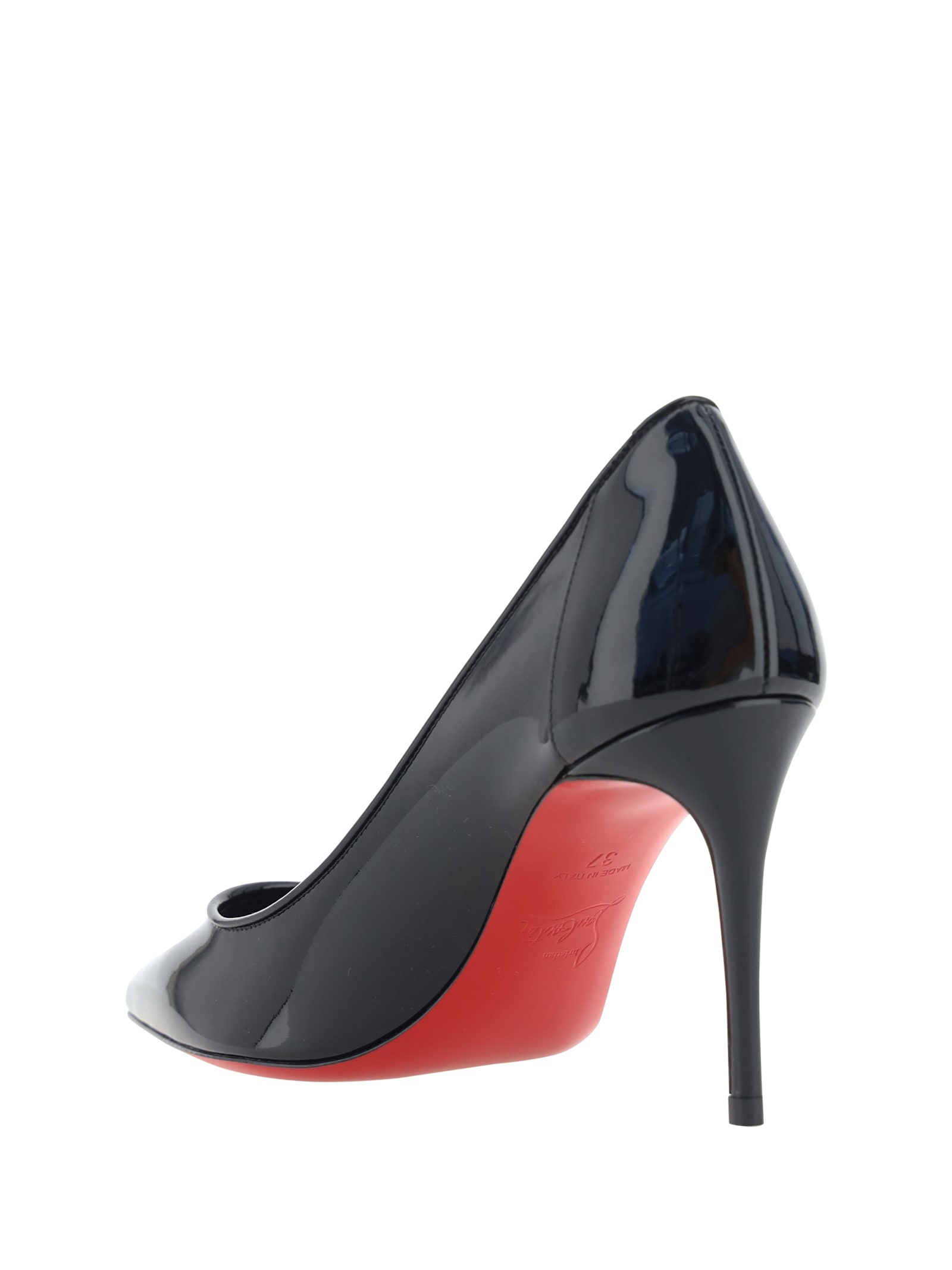 Shop Christian Louboutin Sporty Kate Pumps In Black/lin Black