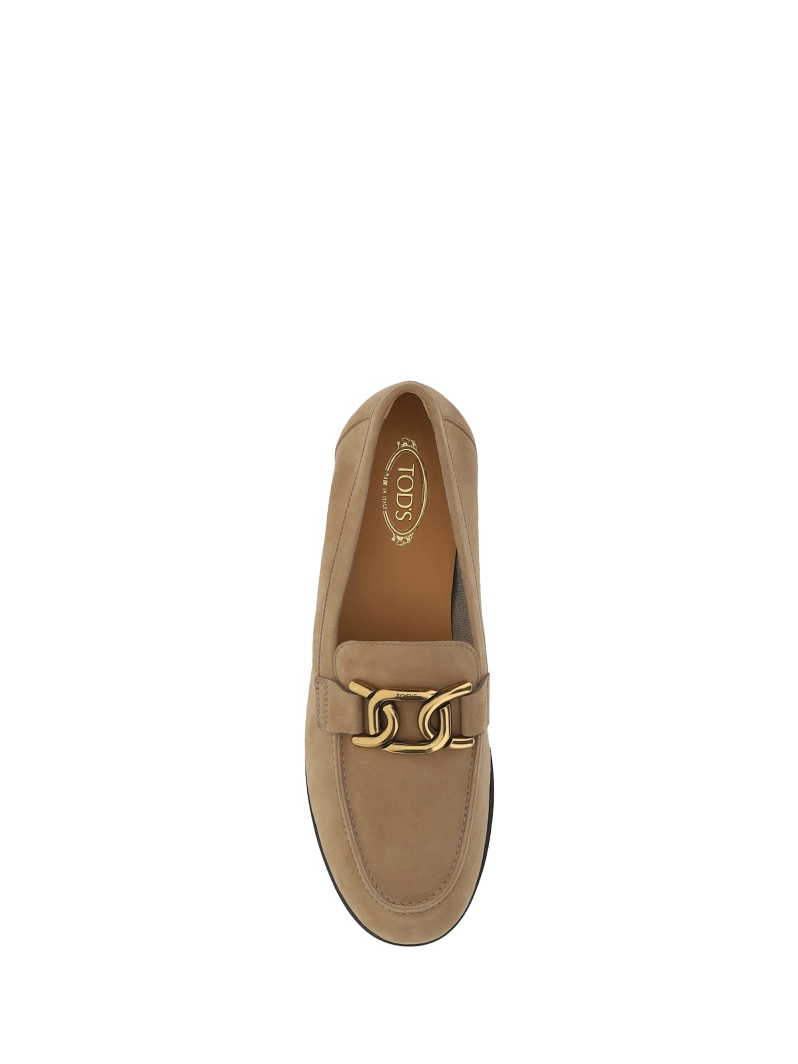 Shop Tod's Loafers In Cappuccino