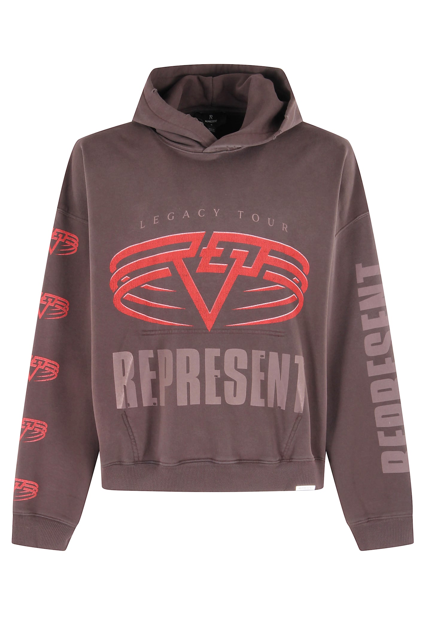 Represent Reversible Living Legacy Tour Sweatshirt In Black In Animal Print