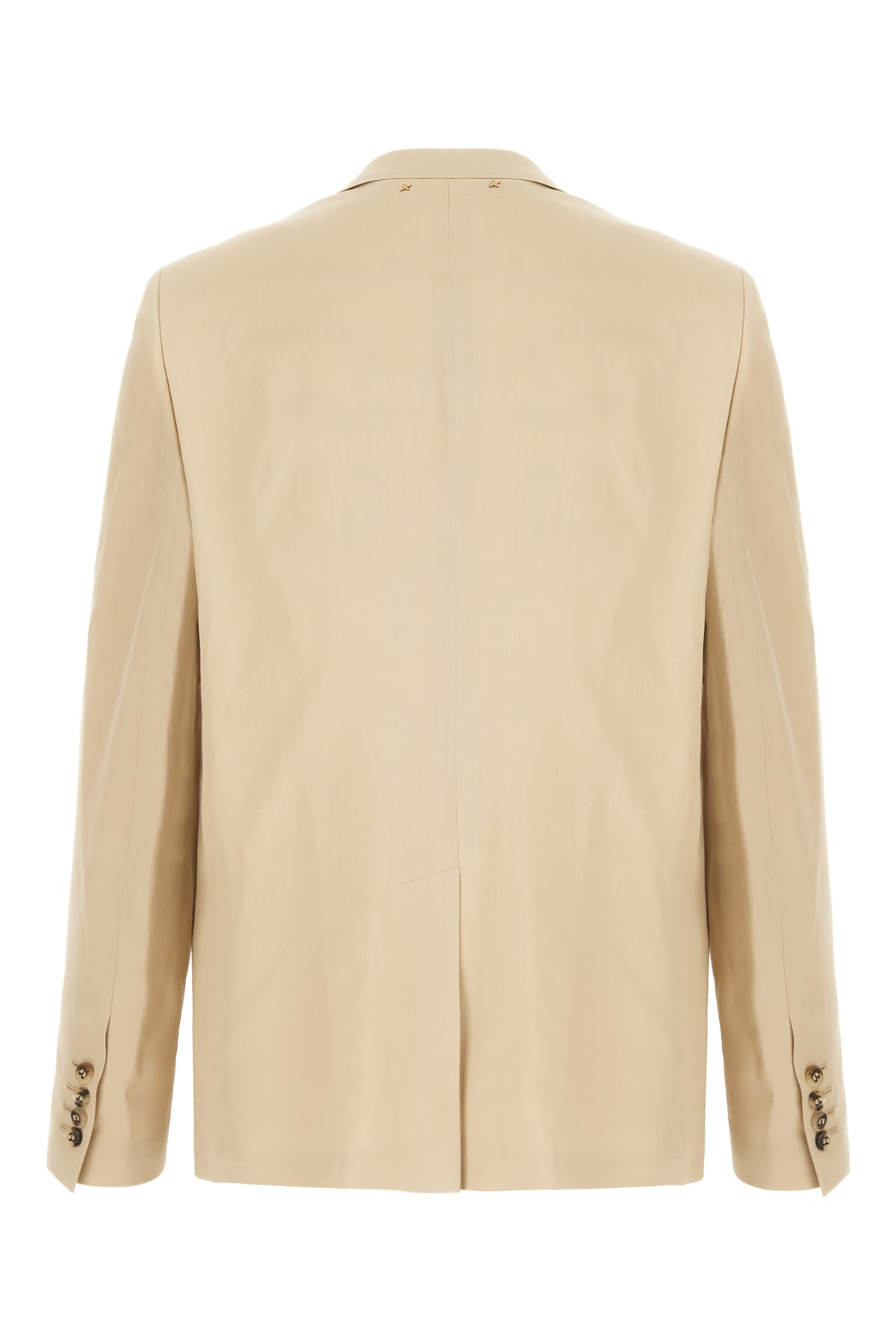 Golden Goose Blazer Wool Blend Notched Lapel In Neutral