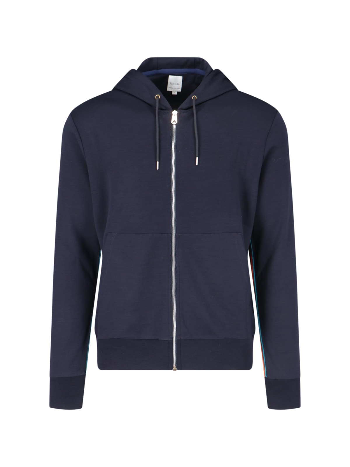 Shop Paul Smith Signature Stripe Zip Sweatshirt In Blue