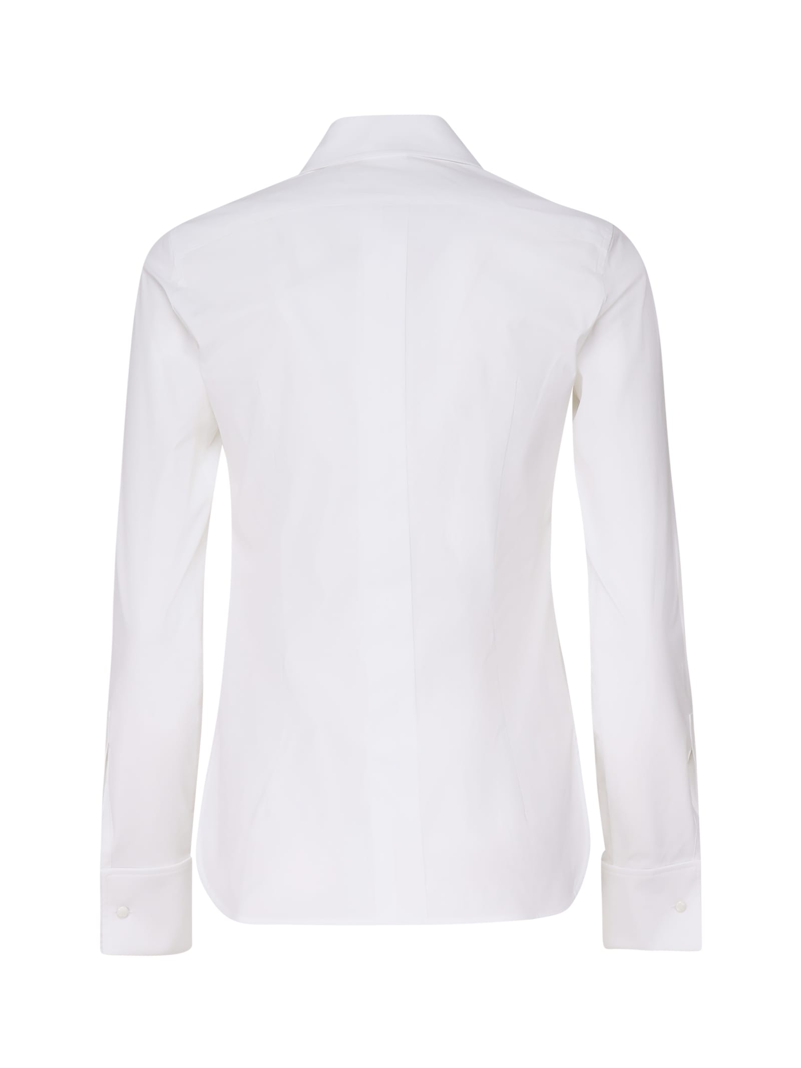 Shop Max Mara Knut Cotton Shirt In White