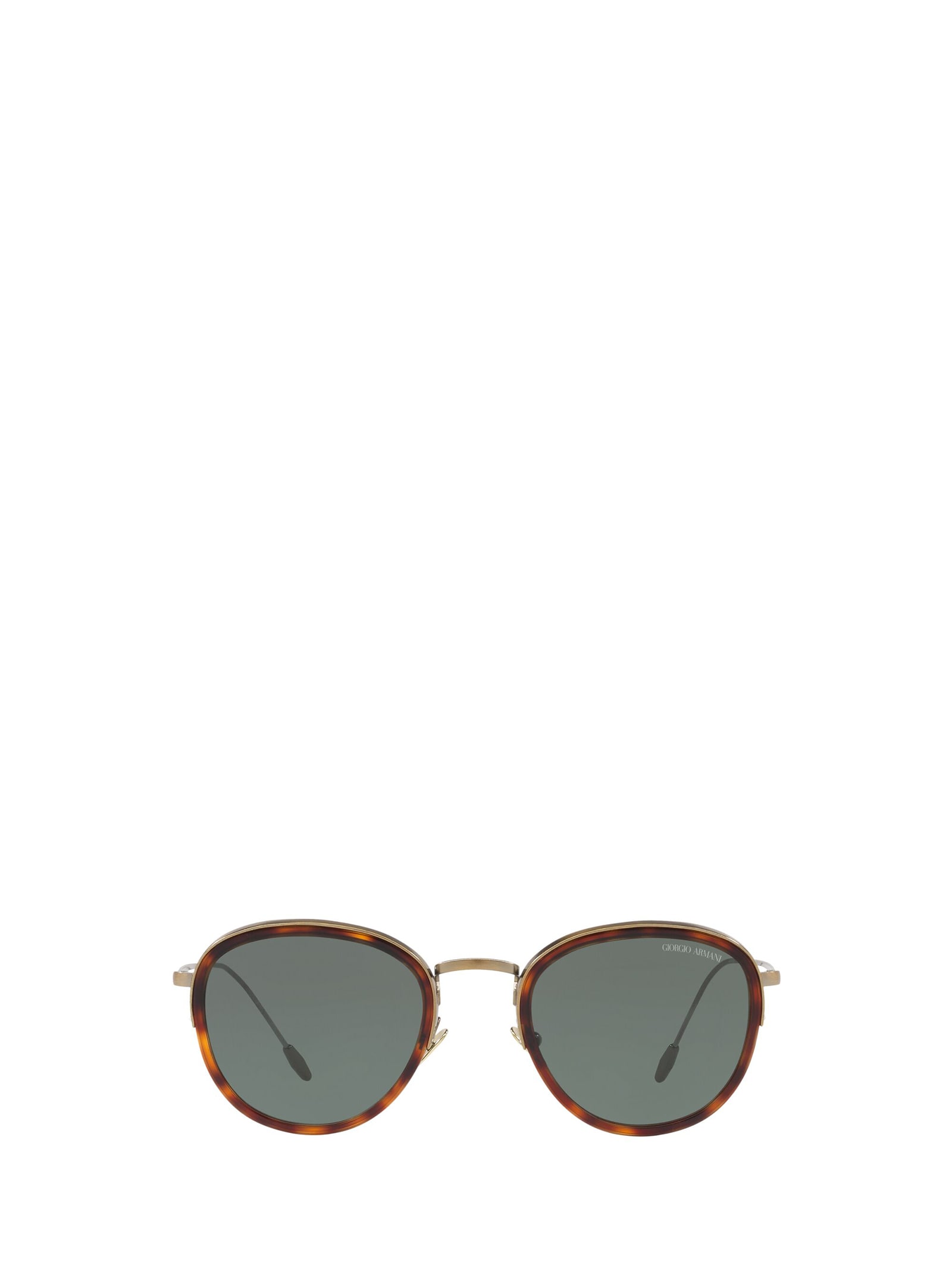 GIORGIO ARMANI AR6103J BRUSHED PALE GOLD SUNGLASSES