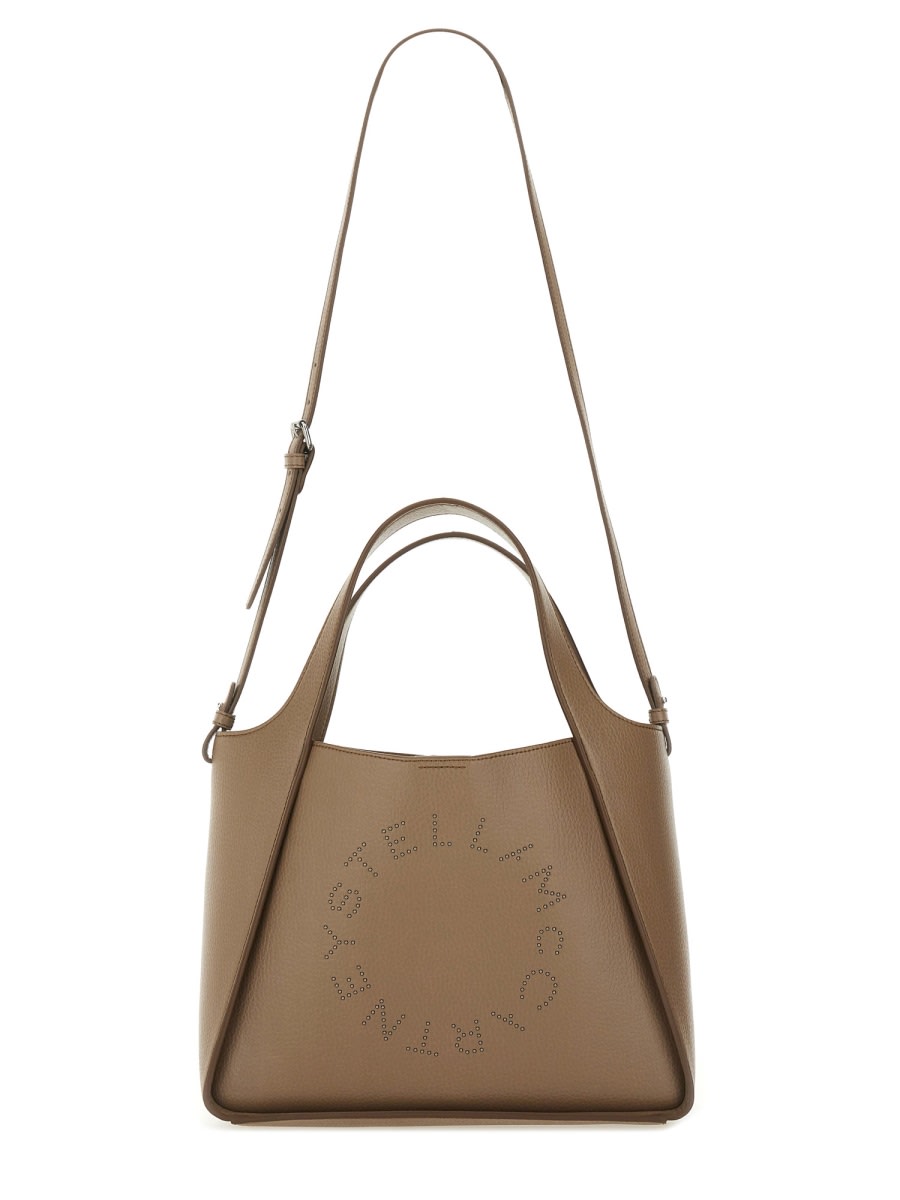 Stella Mccartney Versatile Shoulder Bag Dual Handles In Brown