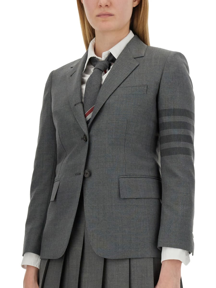 Shop Thom Browne Classic Sports Coat In Grey