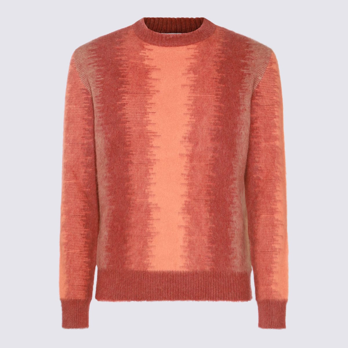 Camel And Orange Wool Knitwear