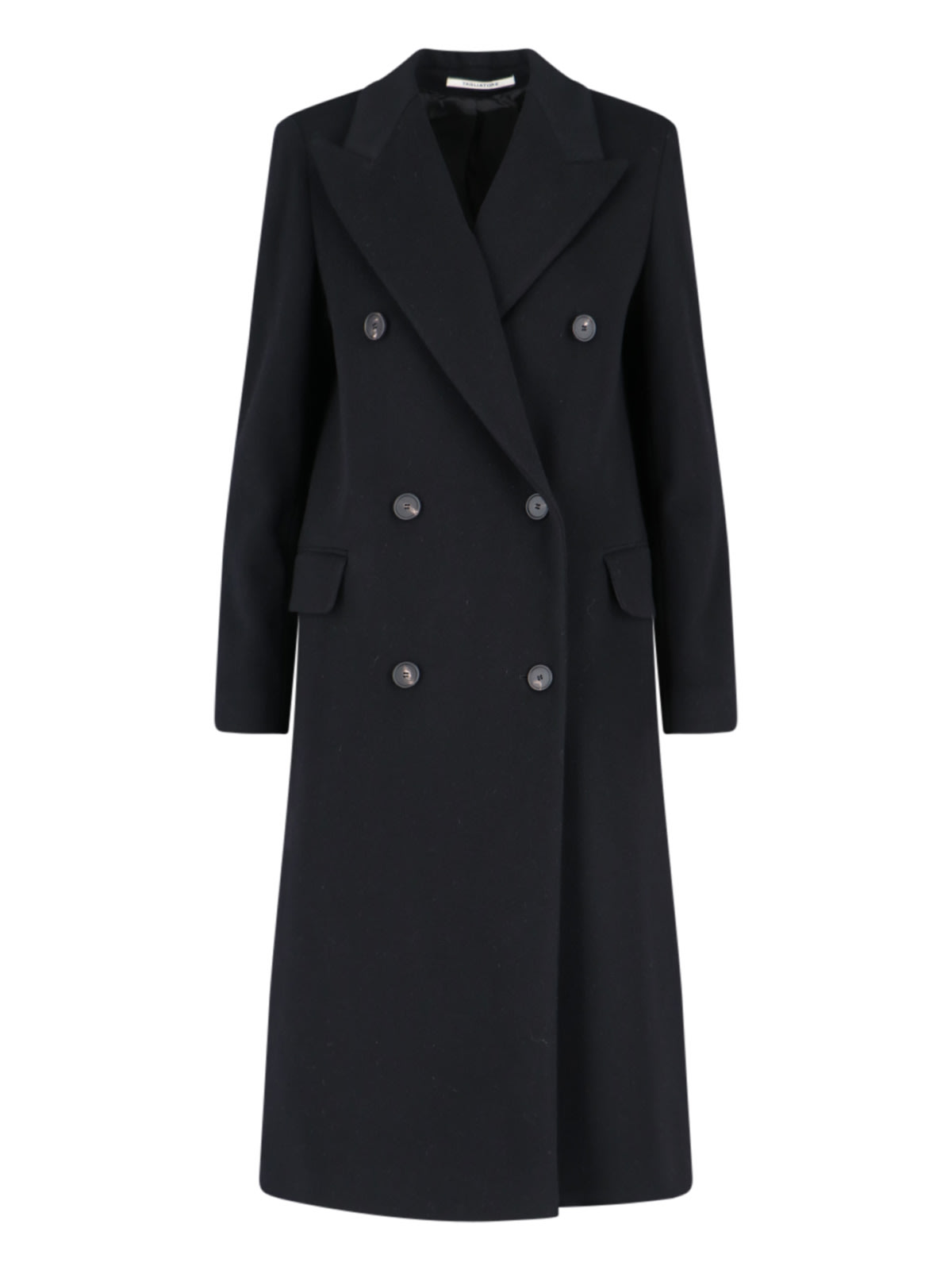 Shop Tagliatore Jole Double-breasted Coat In Black