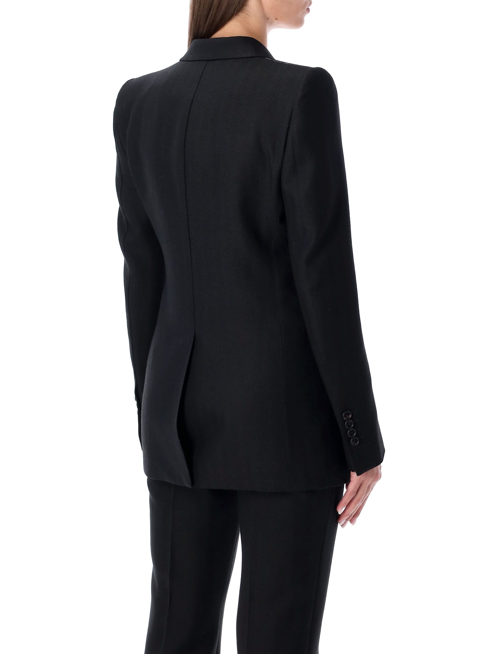 Tom Ford Double-breasted Jacket In Black