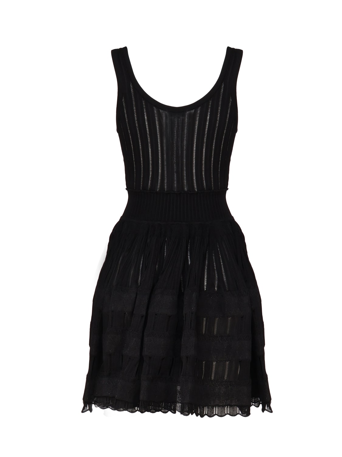 ALAÏA CRINOLINE VISCOSE KNIT DRESS 