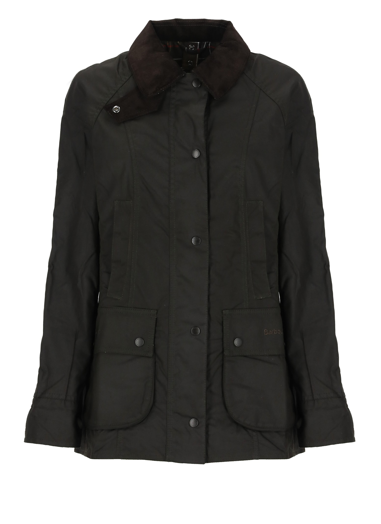 Shop Barbour Beadnell Wax Jacket In Green