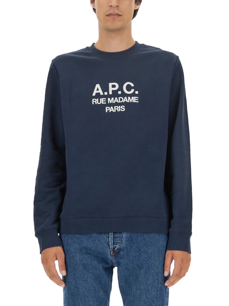 Apc Rufus Sweatshirt In Blue