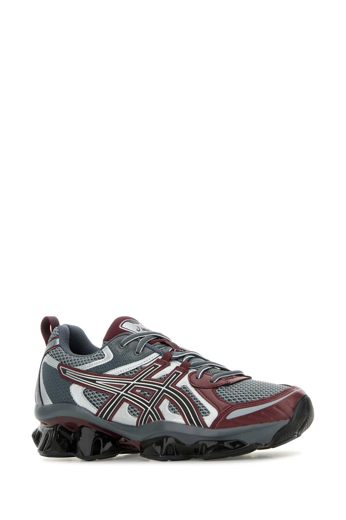 Asics Multicolor Mesh And Rubber Gel Quantum Kinetic Sneakers In Sheetrockdarkcherry