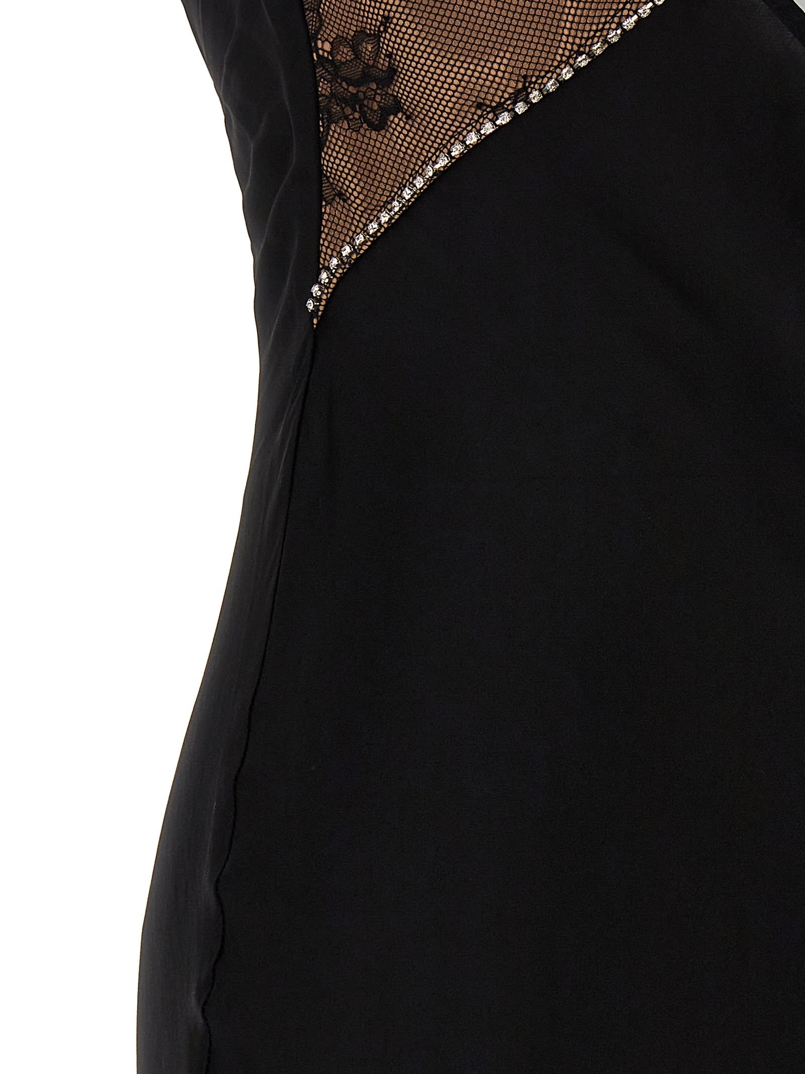 Shop Self-portrait Black Lace Satin Maxi Dress