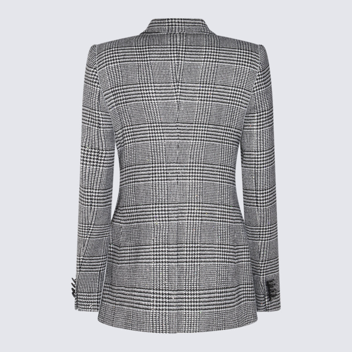 Shop Tagliatore Grey Wool Blazer In Pied De Poule