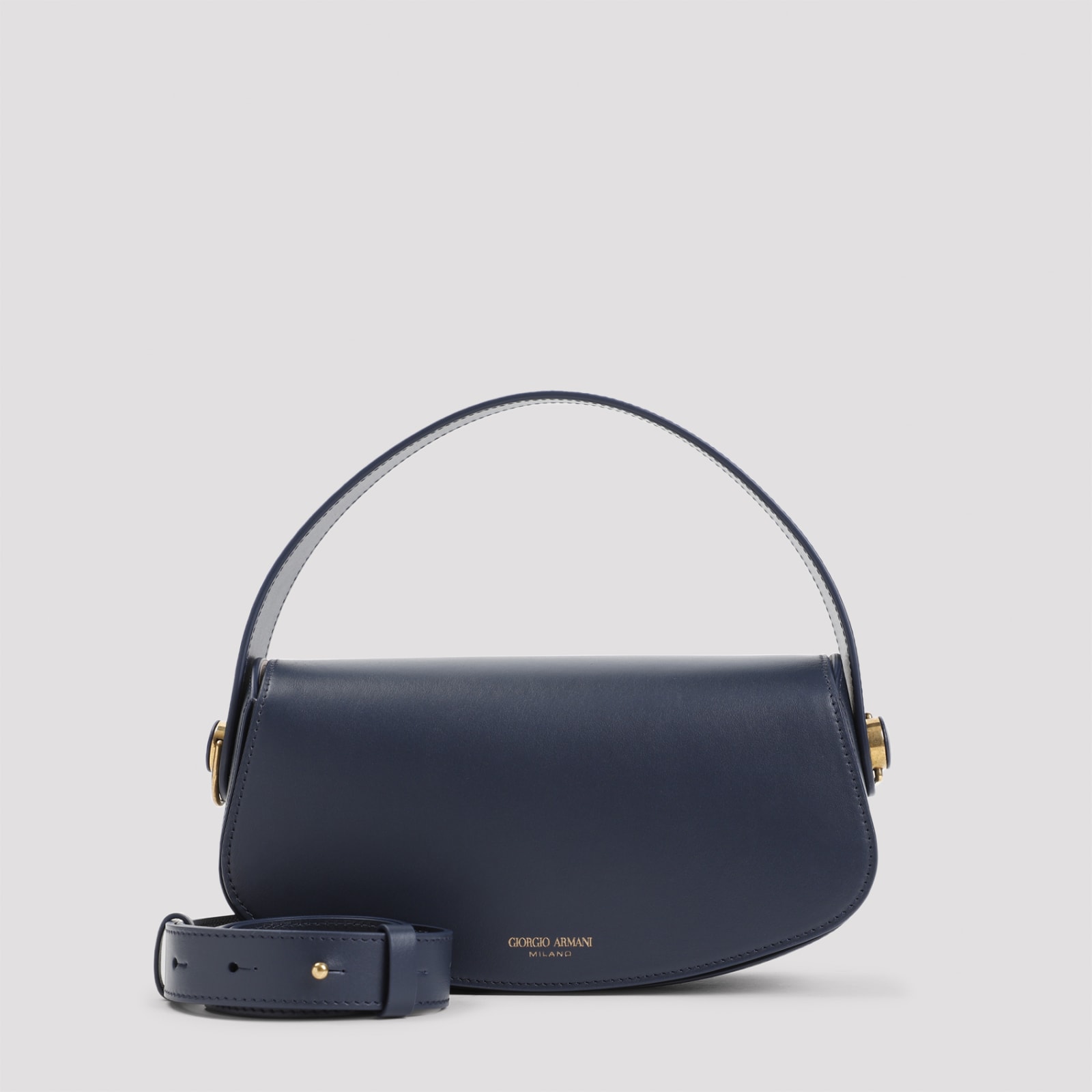 Shop Giorgio Armani Handbag In Blu