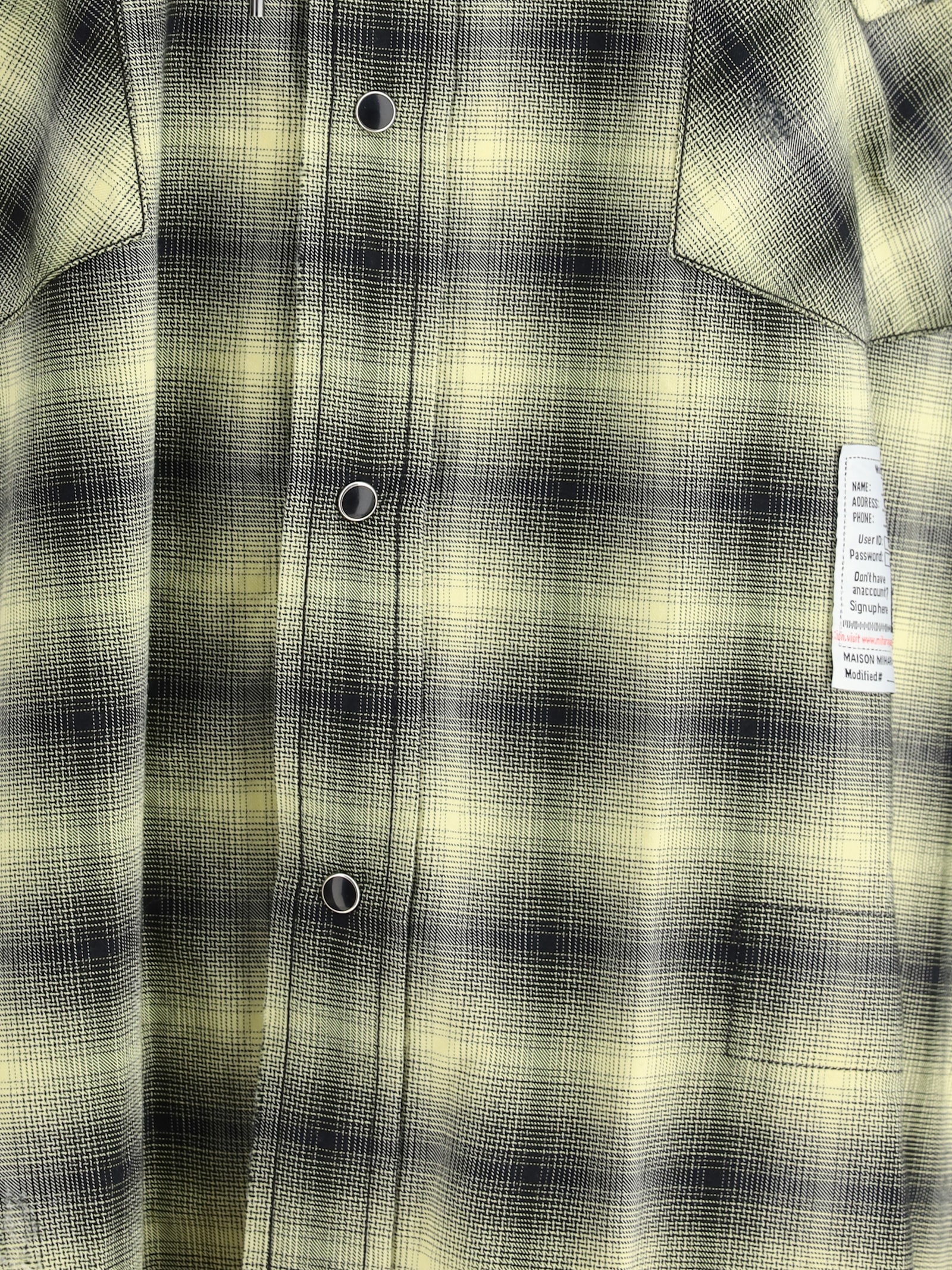 Miharayasuhiro Maison Mihara Yasuhiro Oversized Check Shirt With Distressed Detailing