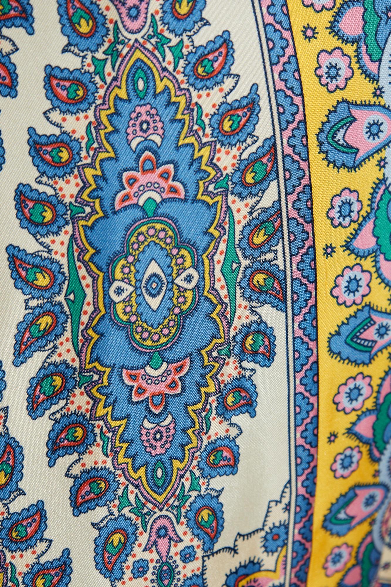 Etro Paisley Print Casual Kimono Top In Multicolor