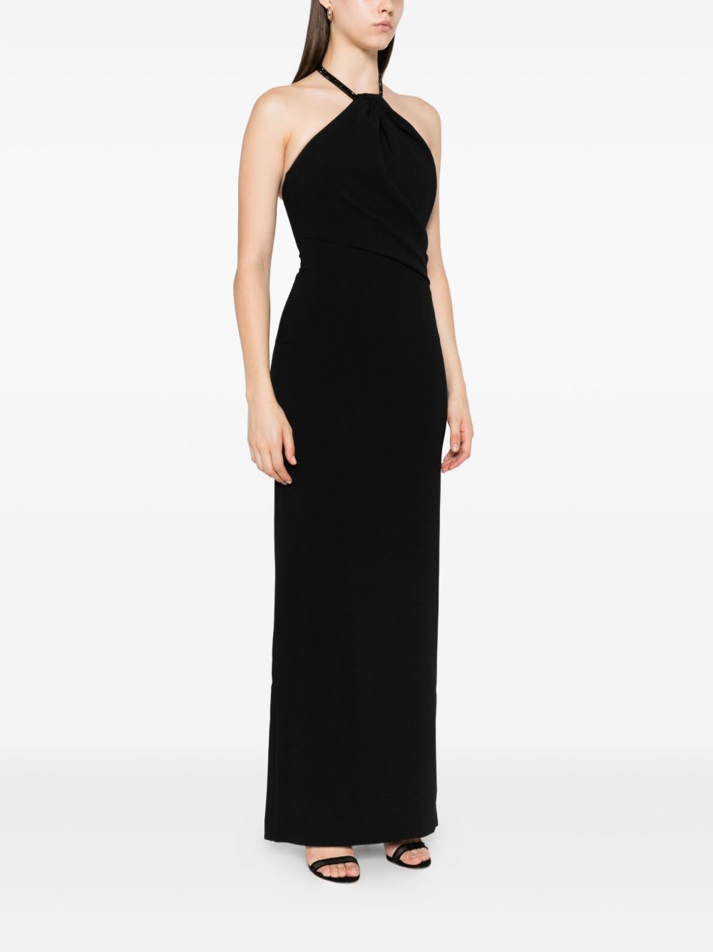 Solace London Riva Maxi Dress In Black