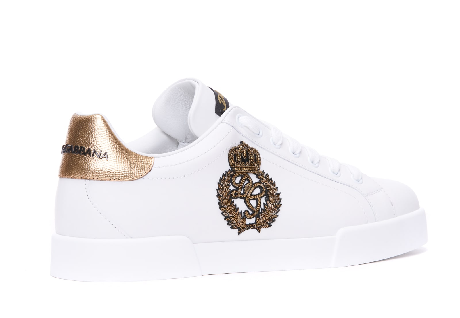 Shop Dolce & Gabbana Portofino Sneakers In White