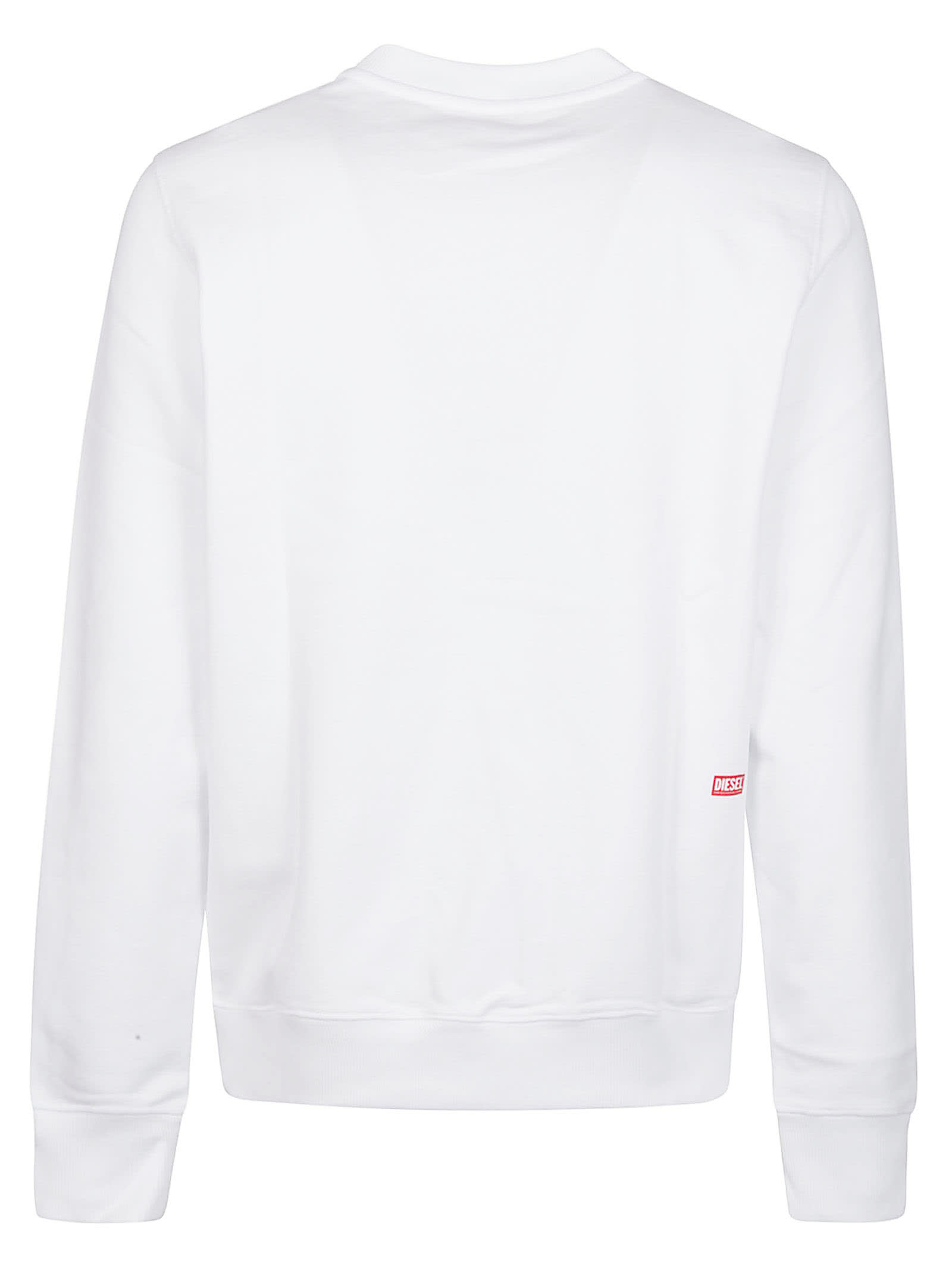 Shop Diesel S-ginn N1 Sweatshirt In White