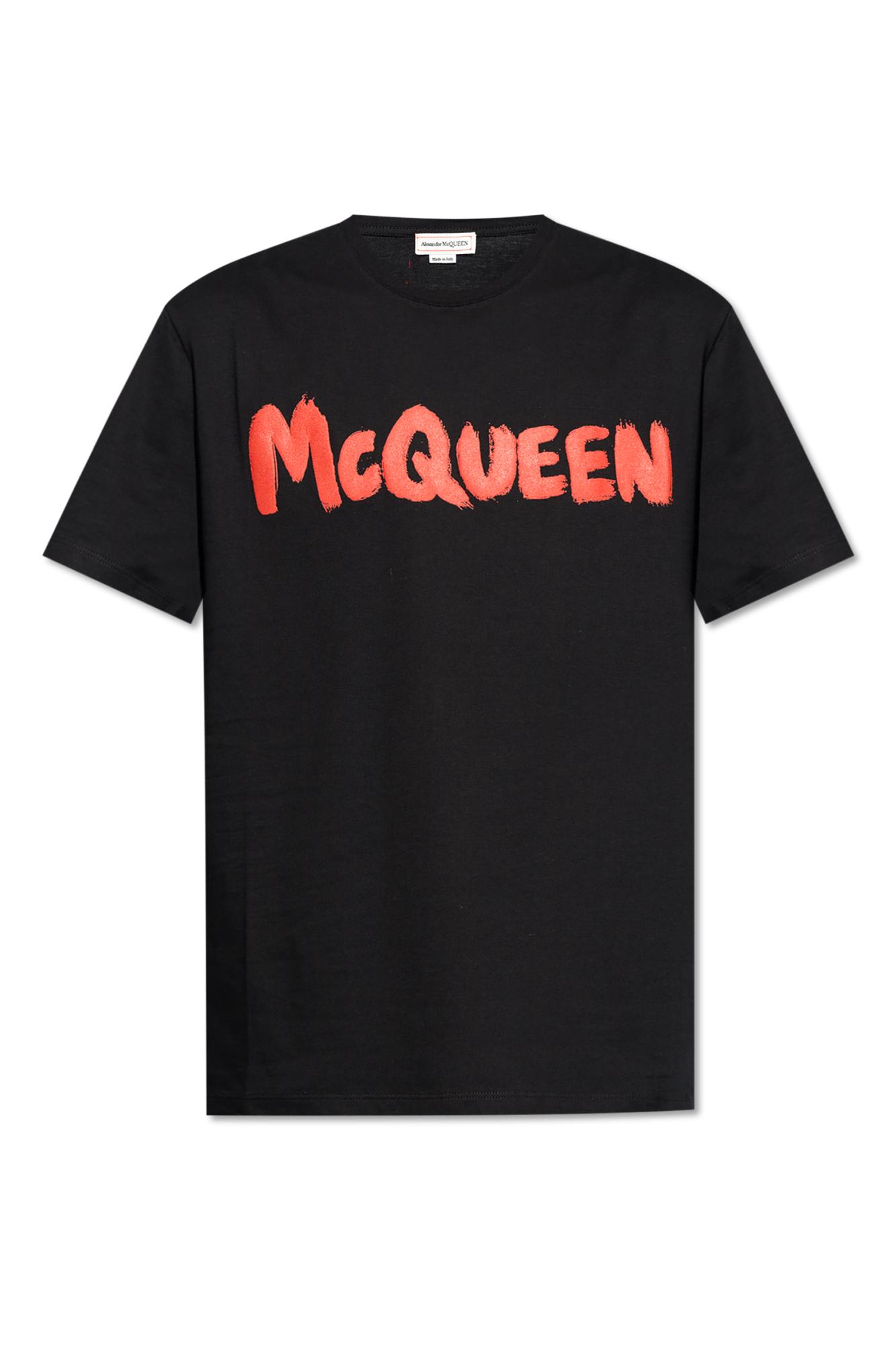 Shop Alexander Mcqueen T-shirt With Logo In Black