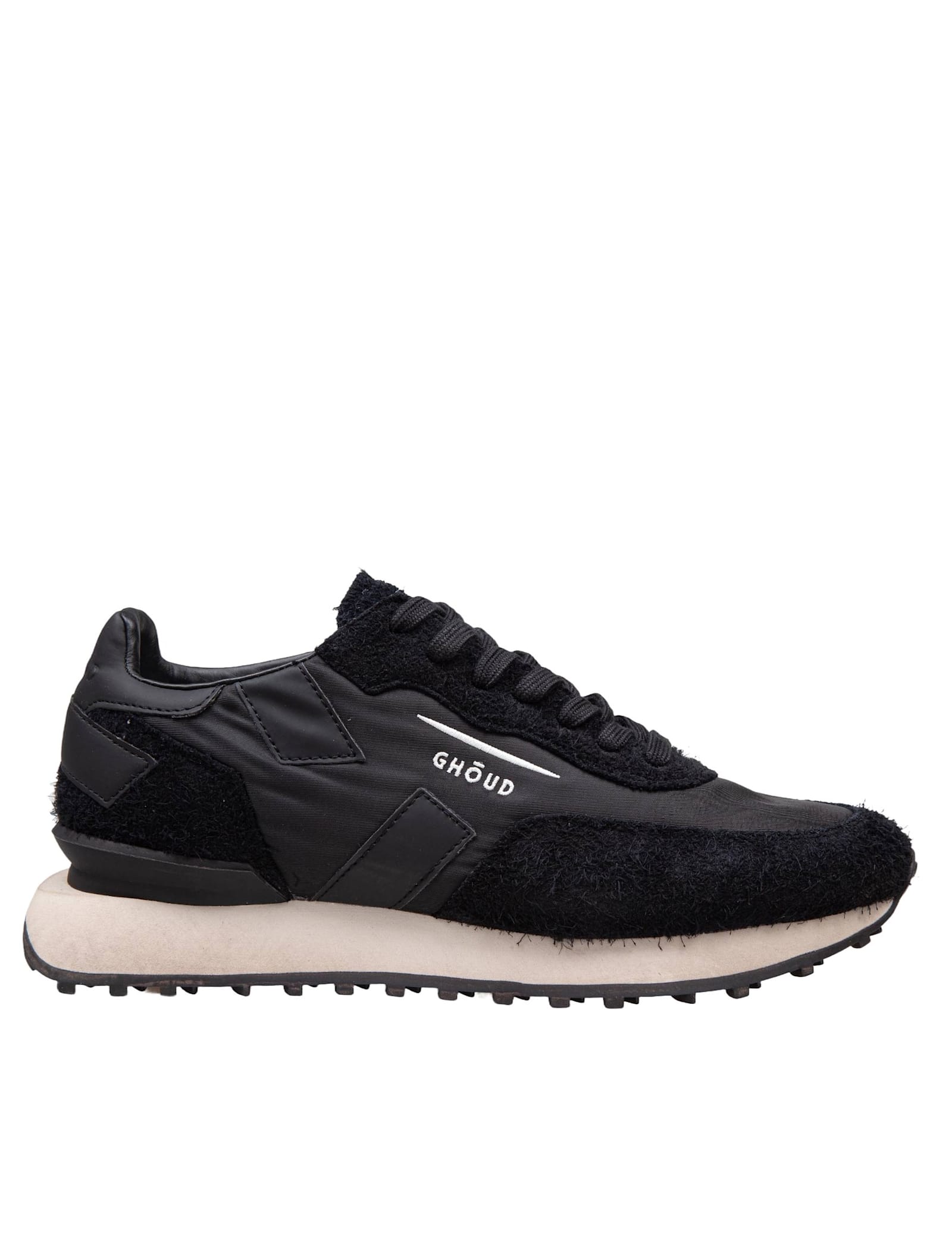 Rush One Nylon And Suede Sneakers Black Color