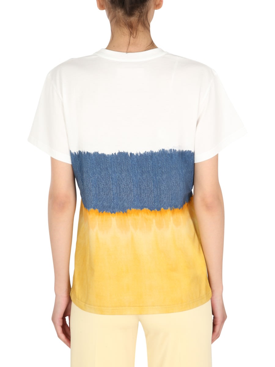 Shop Alberta Ferretti Crew Neck T-shirt In Multicolour