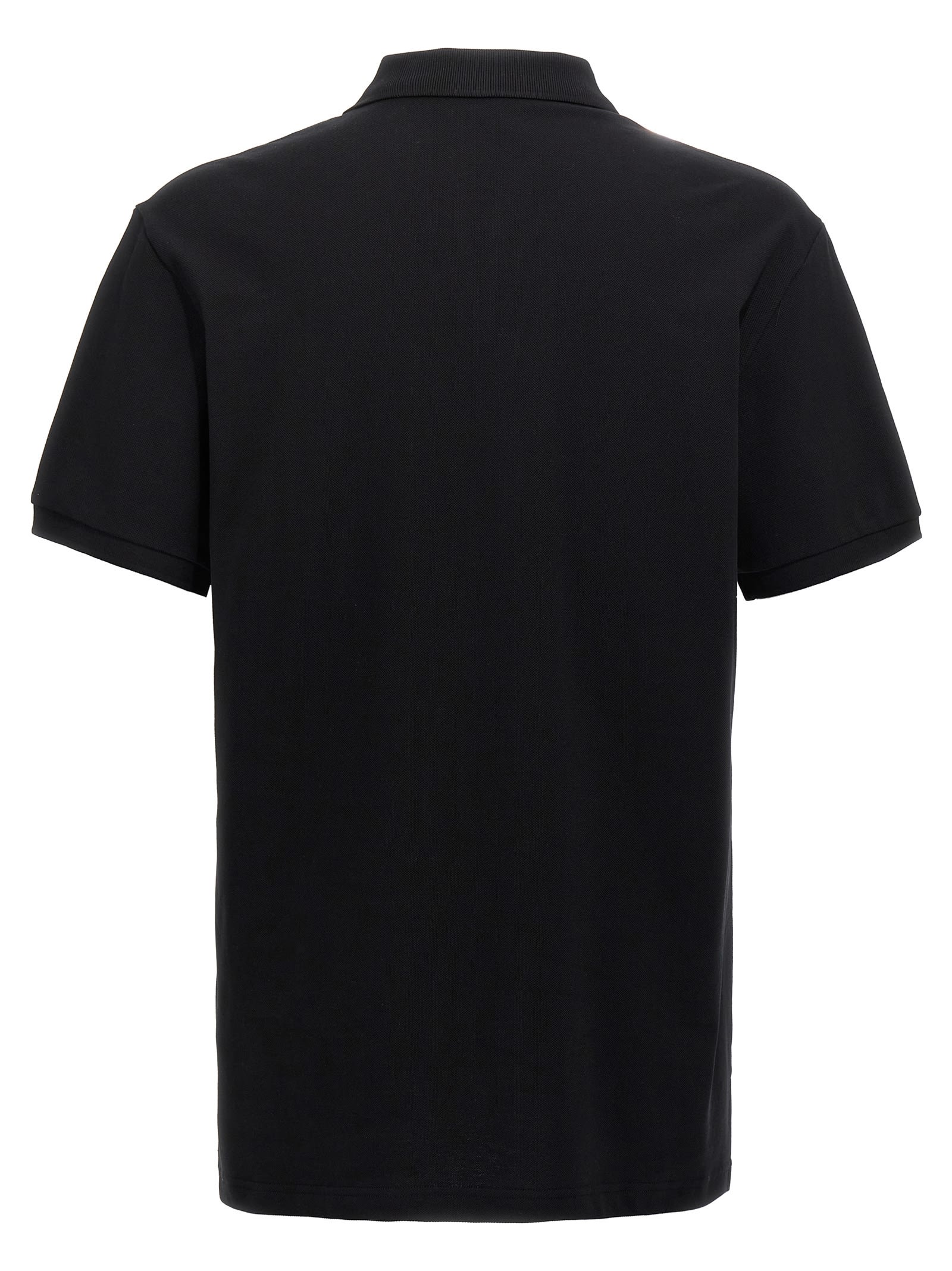 Shop Moschino Teddy Polo Shirt In Black