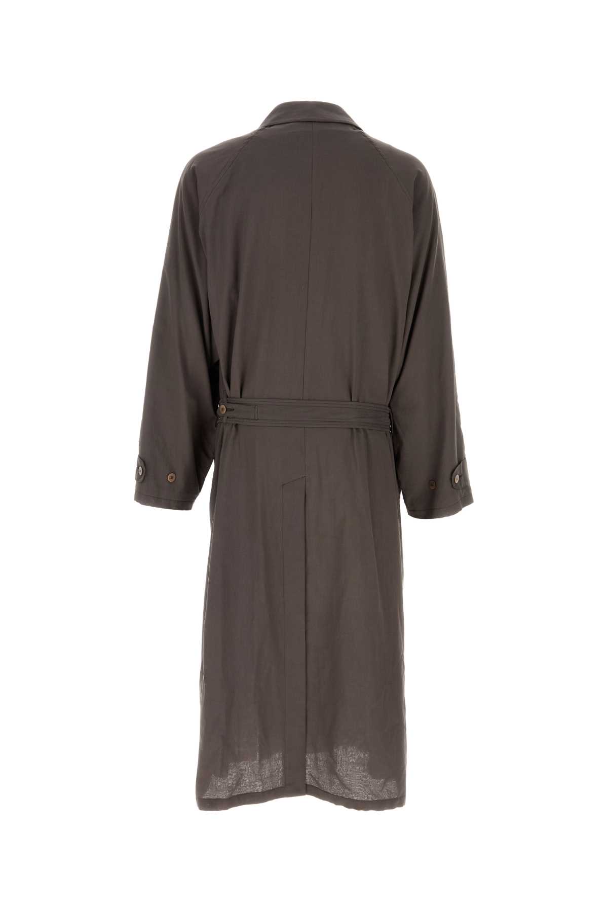 Magliano Sophisticated Waist Belted Coat In Taupe