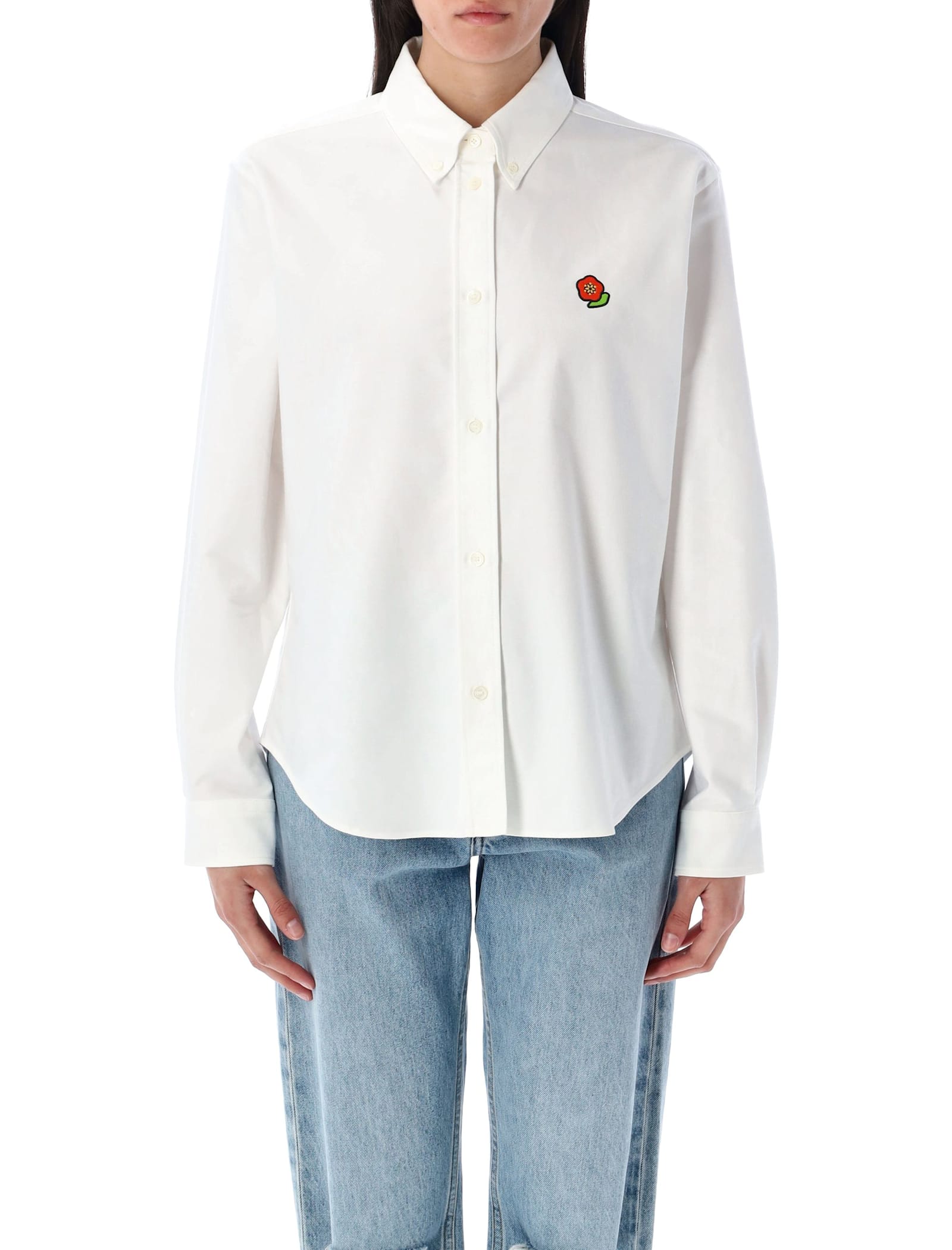 Kenzo Boke Flower Shirt In White