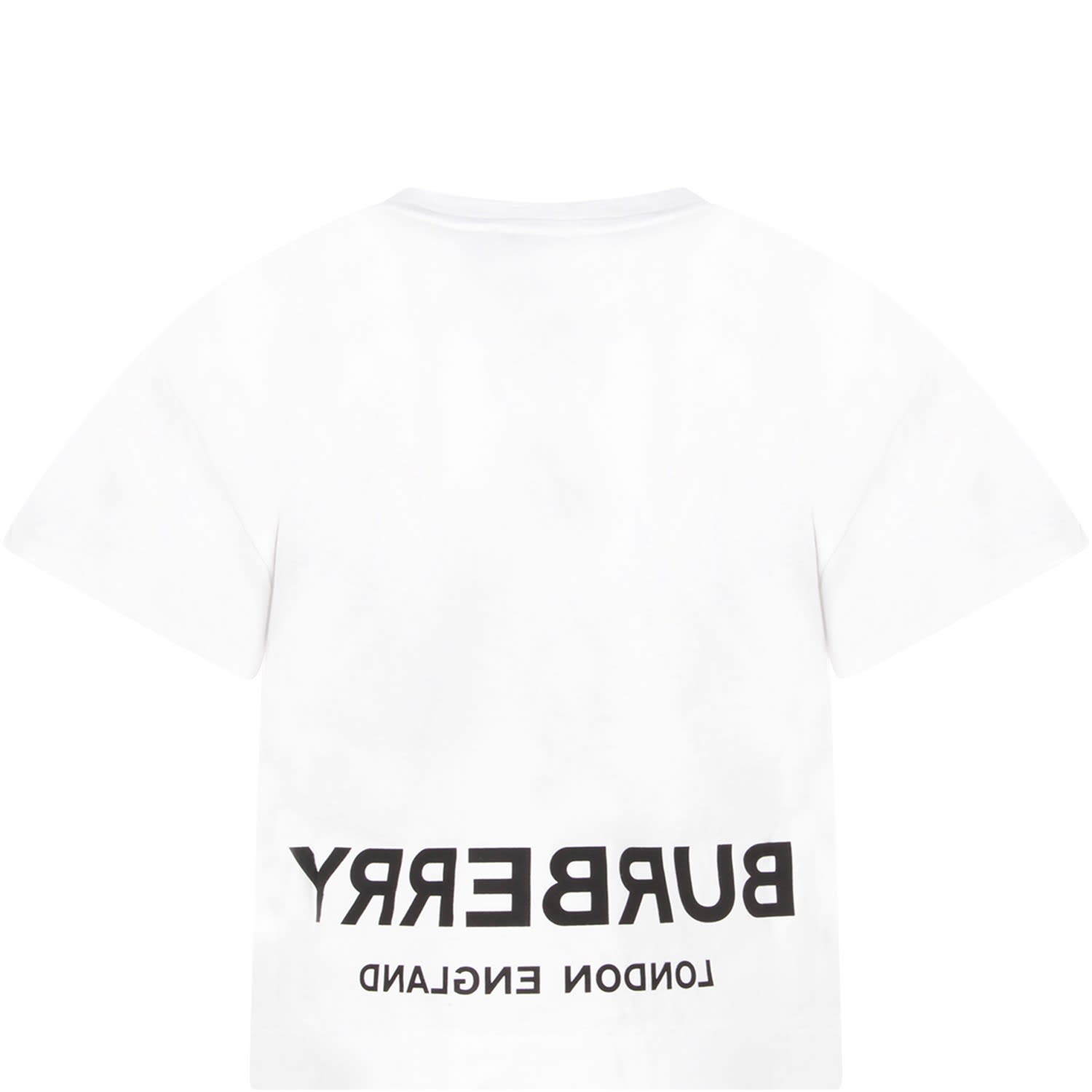 White Kids T-shirt With Colorful Print 