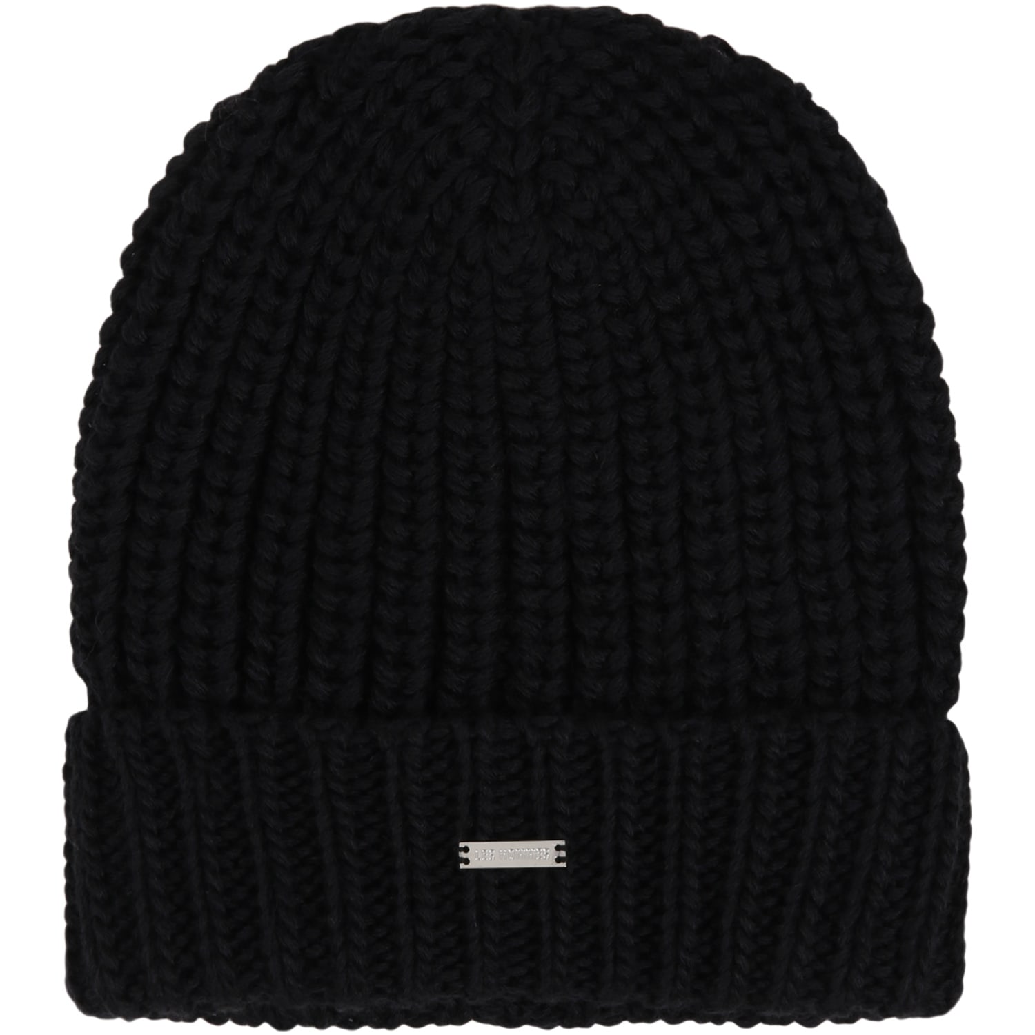 Les Hommes Black Hat For Boy With Logo