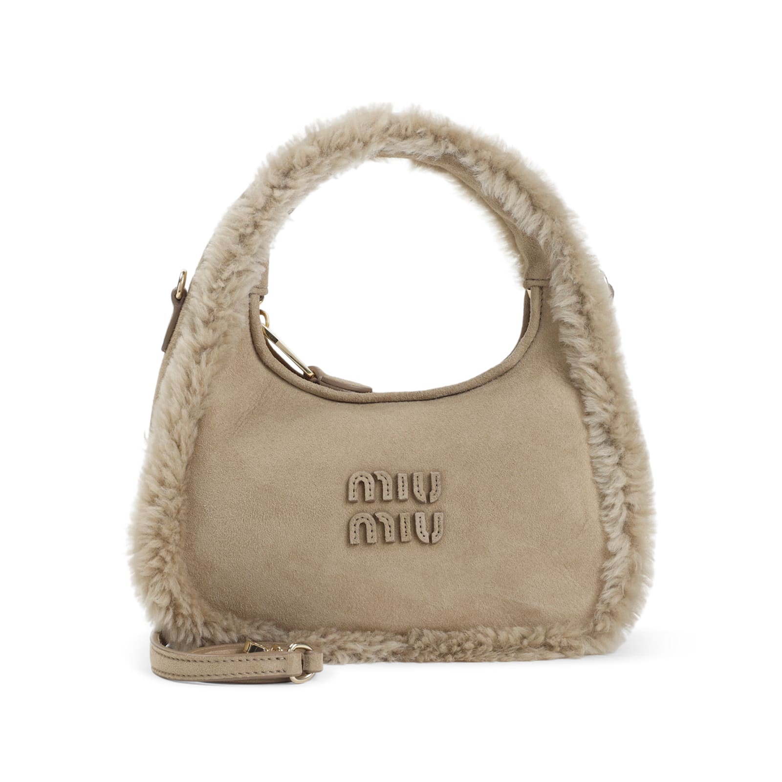Miu Miu Shoulder Bag In Sand