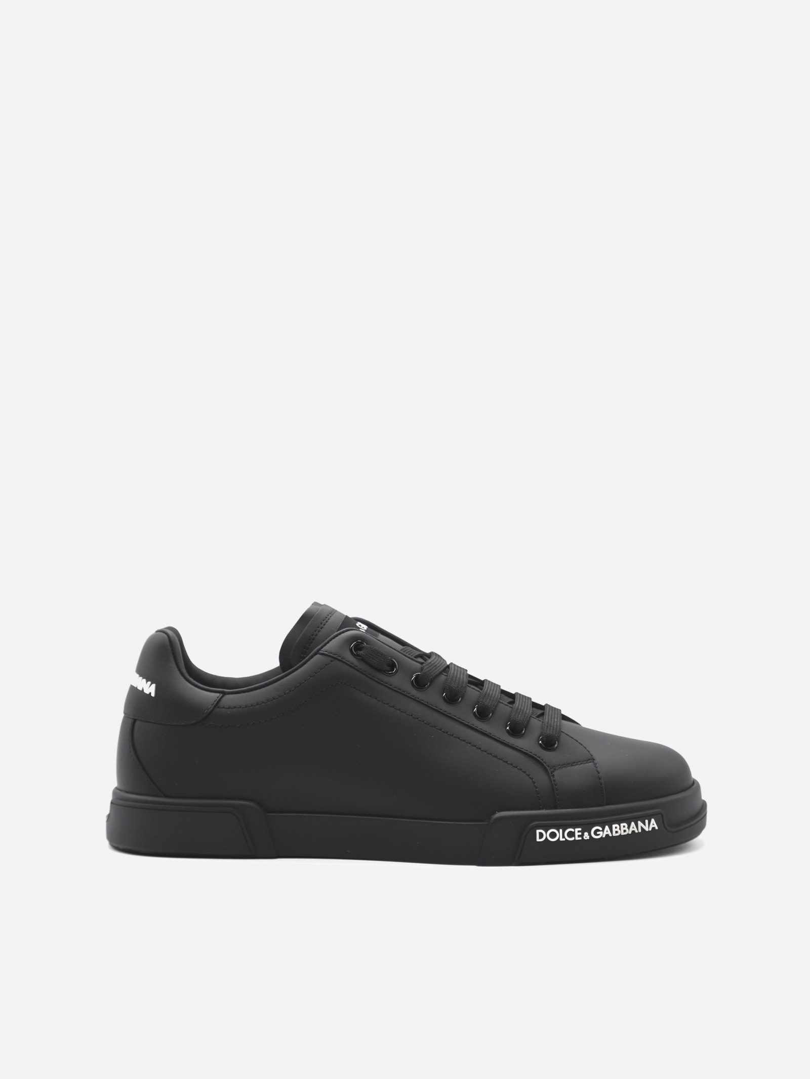 Dolce & Gabbana Portofino Sneakers In Leather