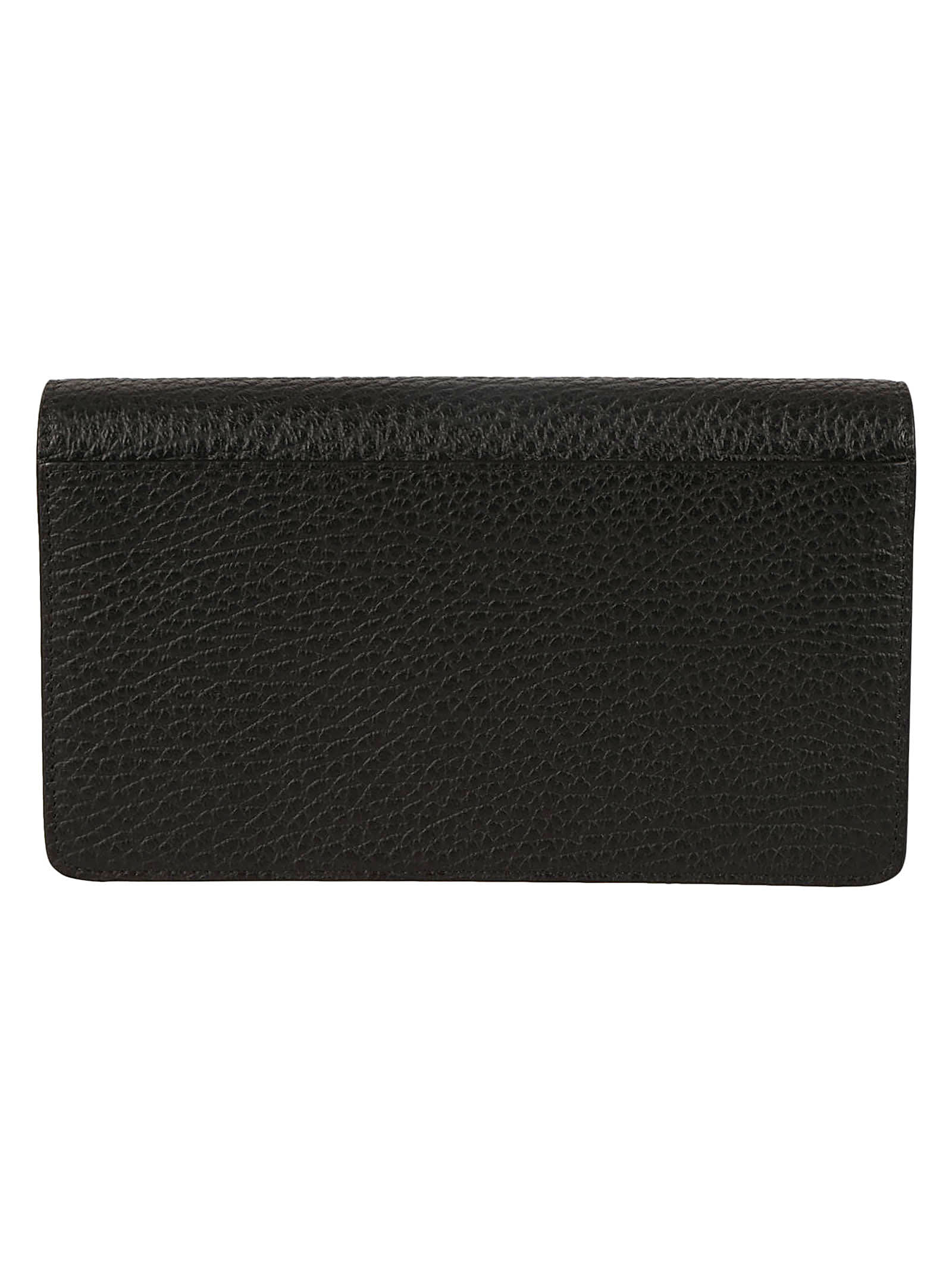Shop Maison Margiela Wallet Chain Medium Wallet In Black