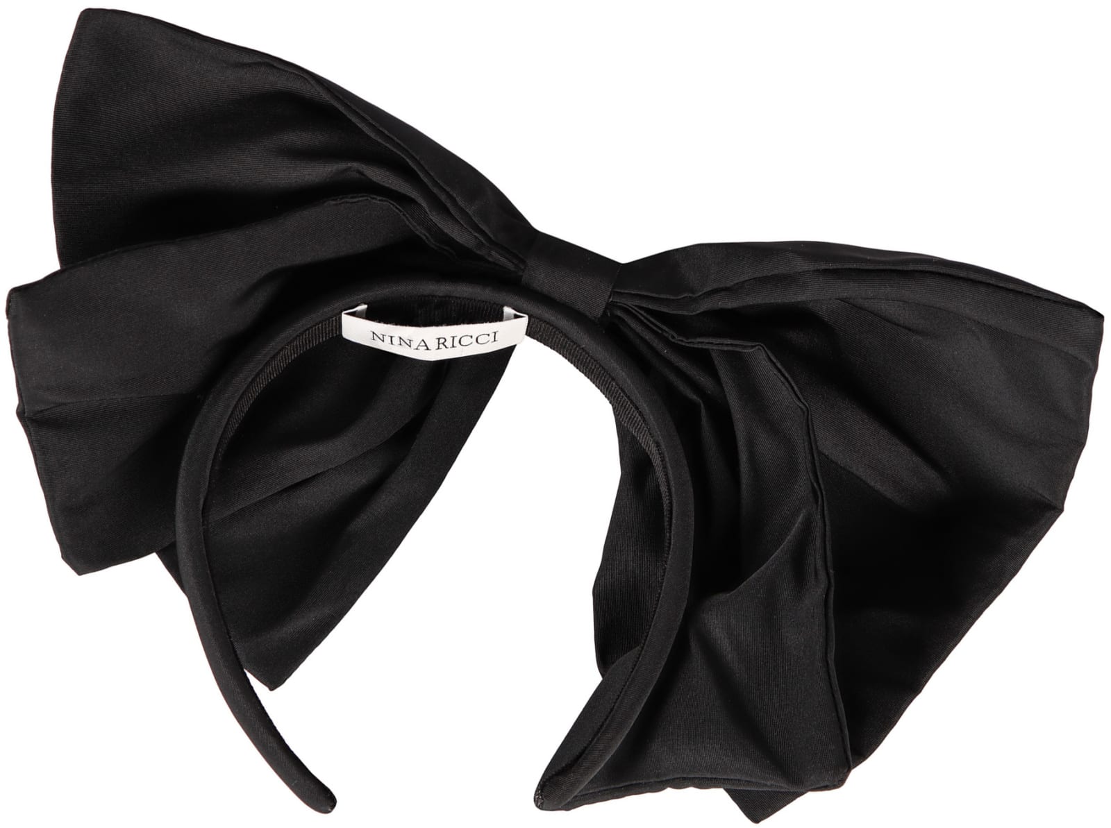 Shop Nina Ricci Maxi Bow Headband In Black