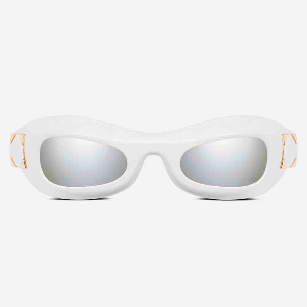 Shop Dior Sunglasses In Bianco/silver