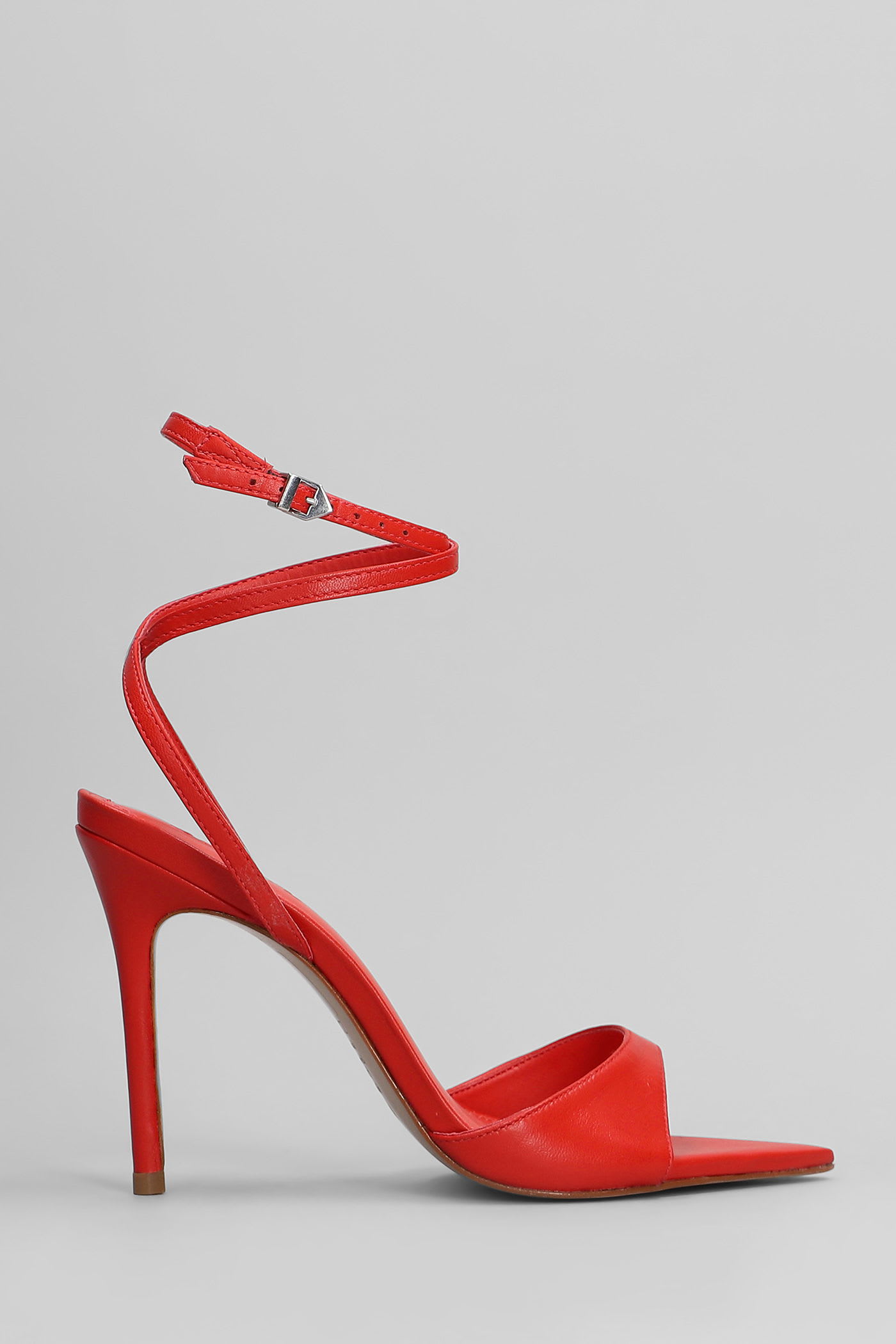 Sandals In Red Leather