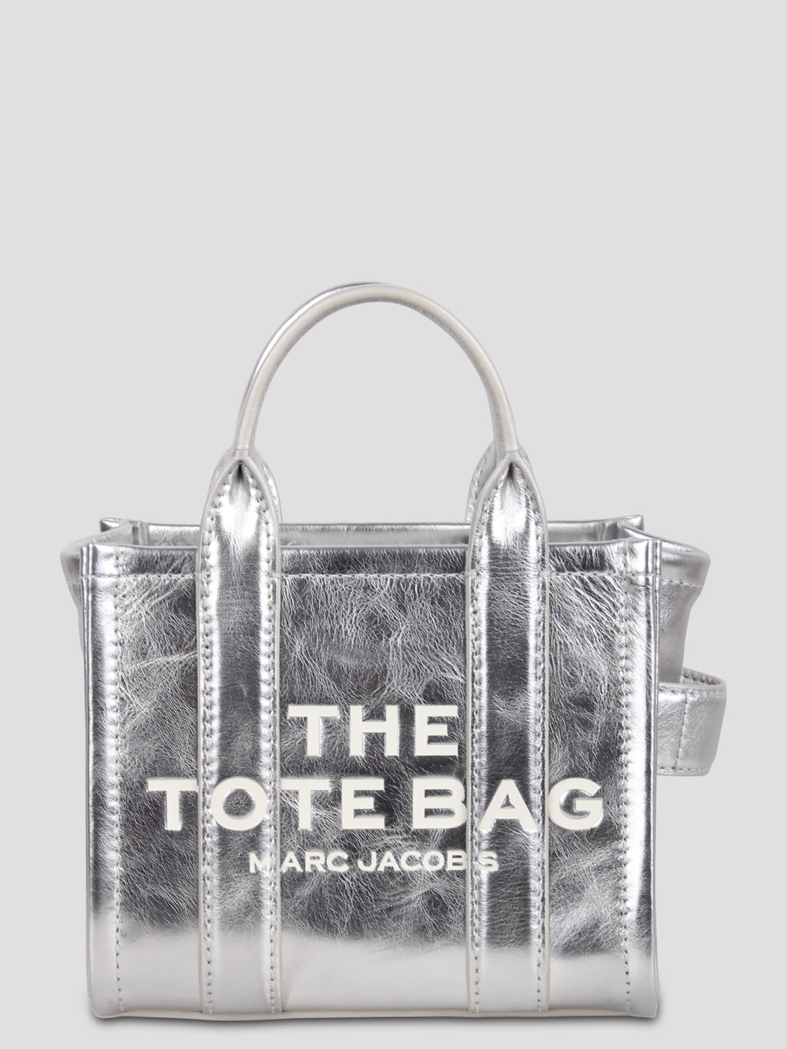 Shop Marc Jacobs Silver Tote Bag